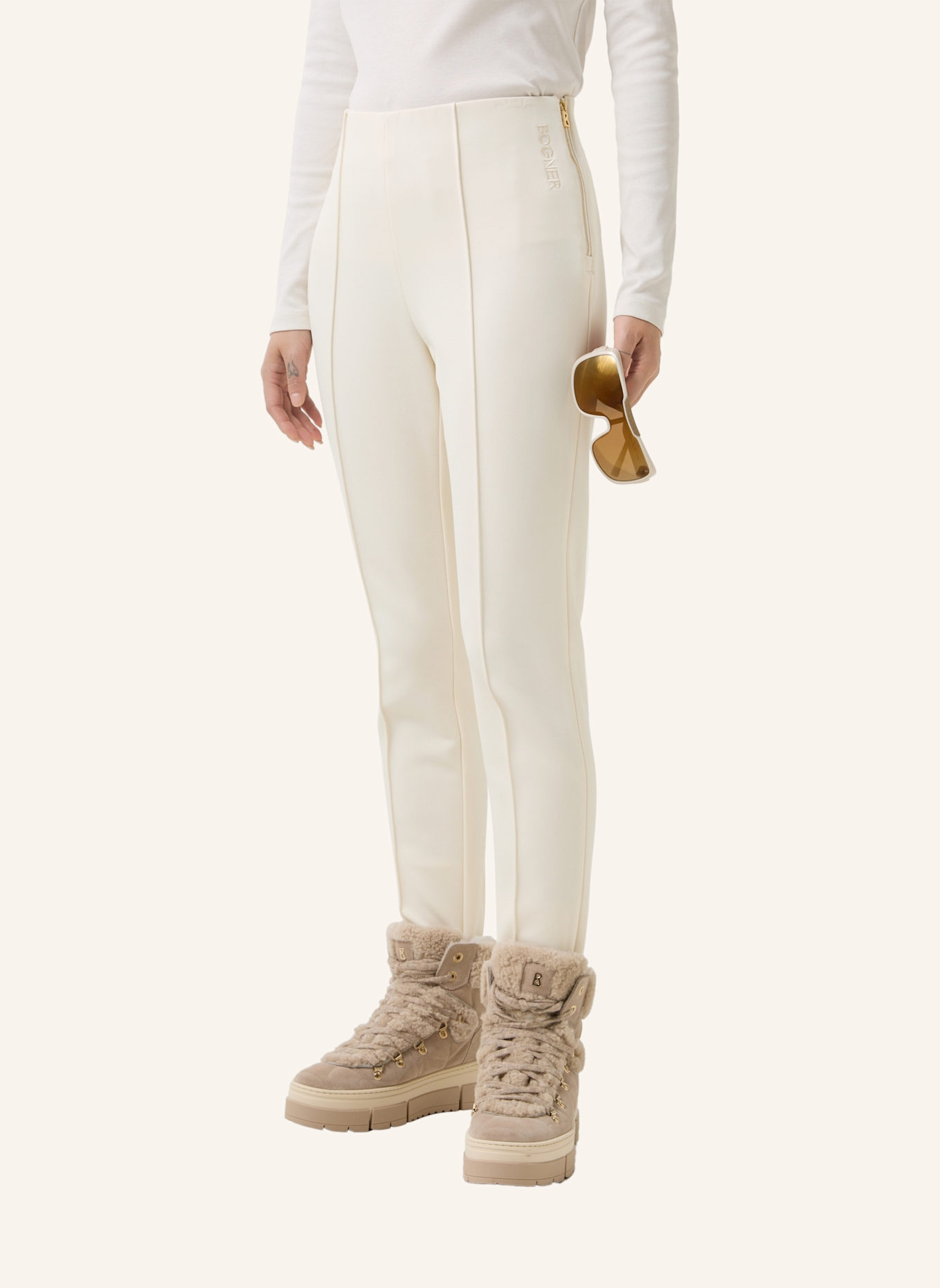 BOGNER Steg-Skihose ELAINE3: WEISS