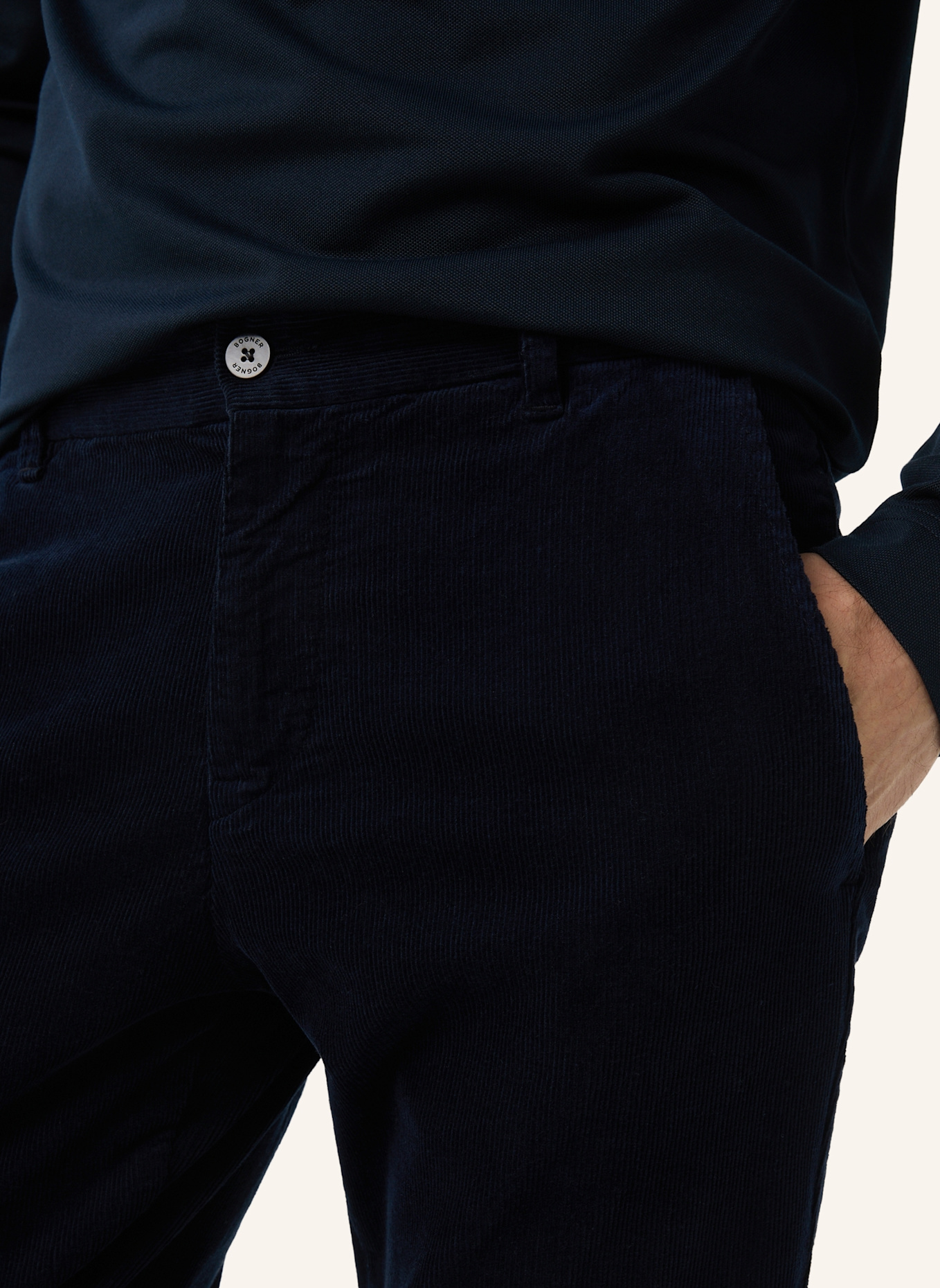 BOGNER Chino RILEY Prime Fit: DUNKELBLAU
