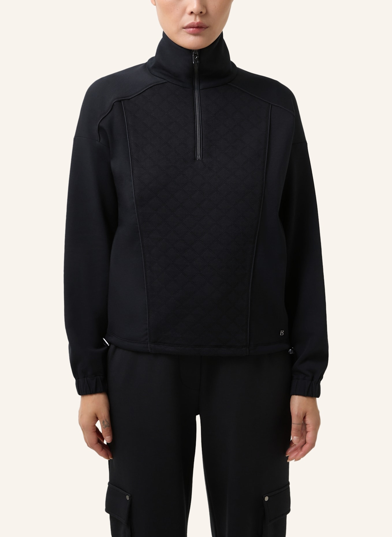 BOGNER Sweatshirt: SCHWARZ