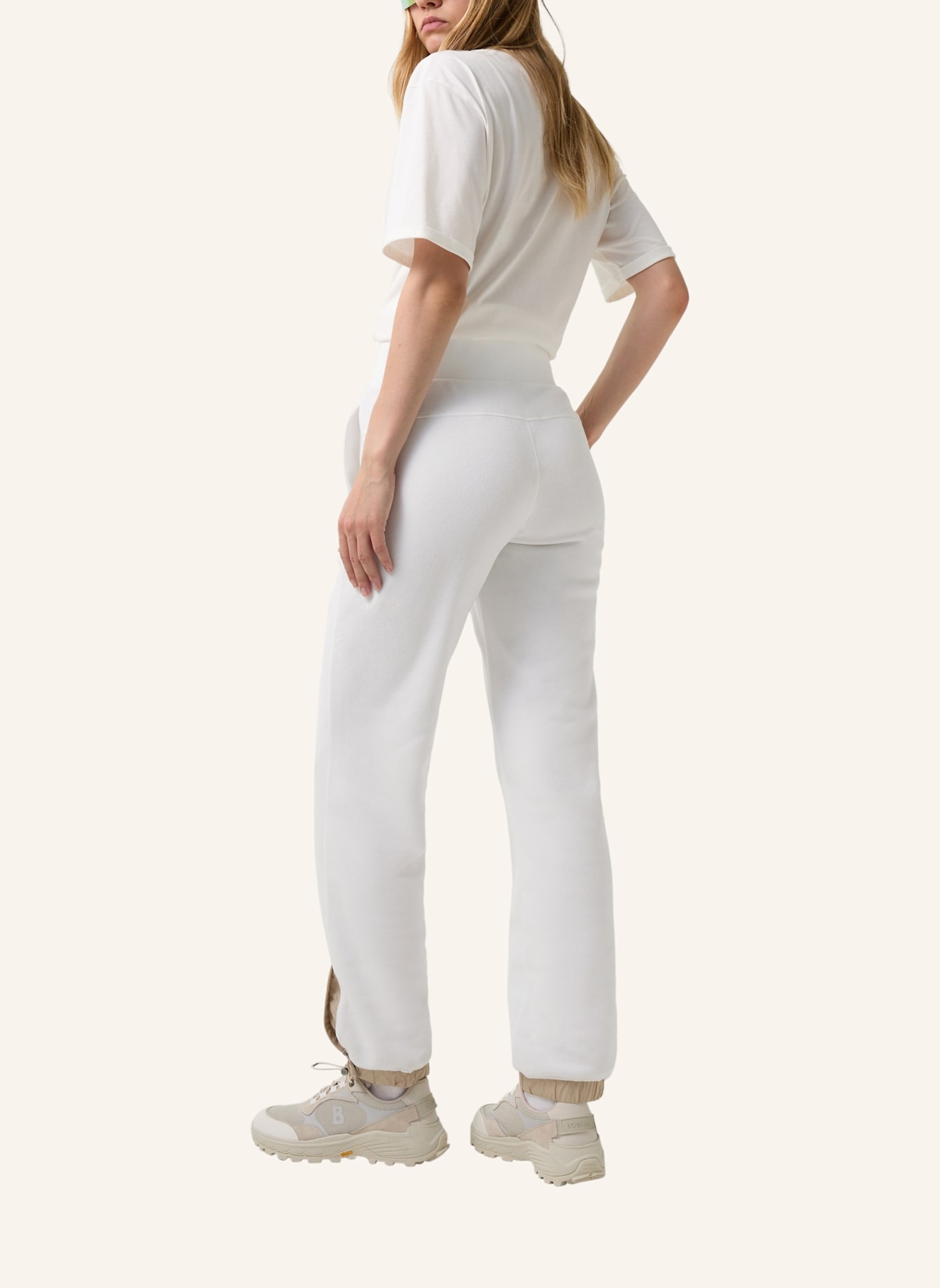 FIRE+ICE Sweathose: BEIGE/ WEISS