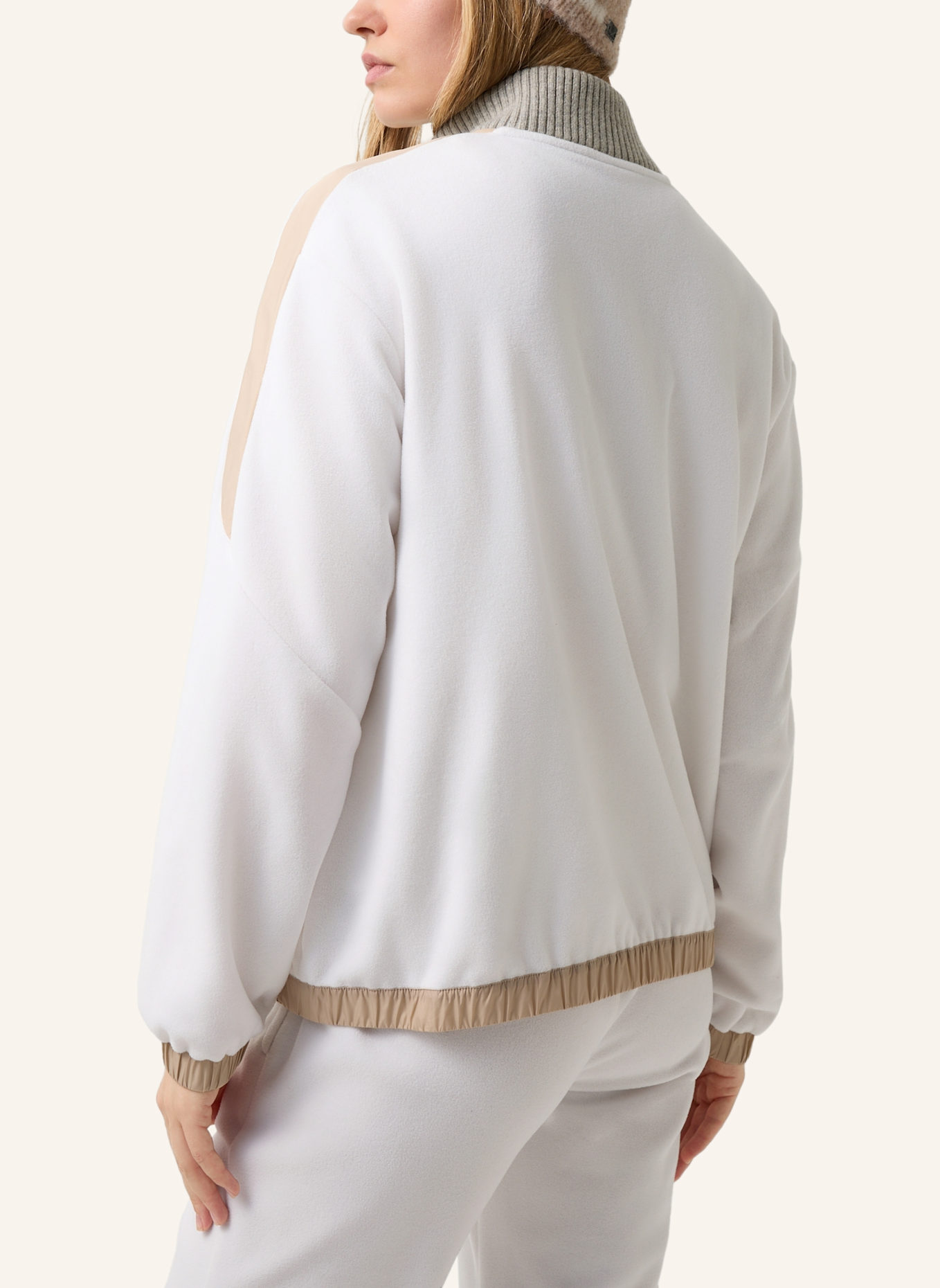 FIRE+ICE Mid Layer: BEIGE/ WEISS