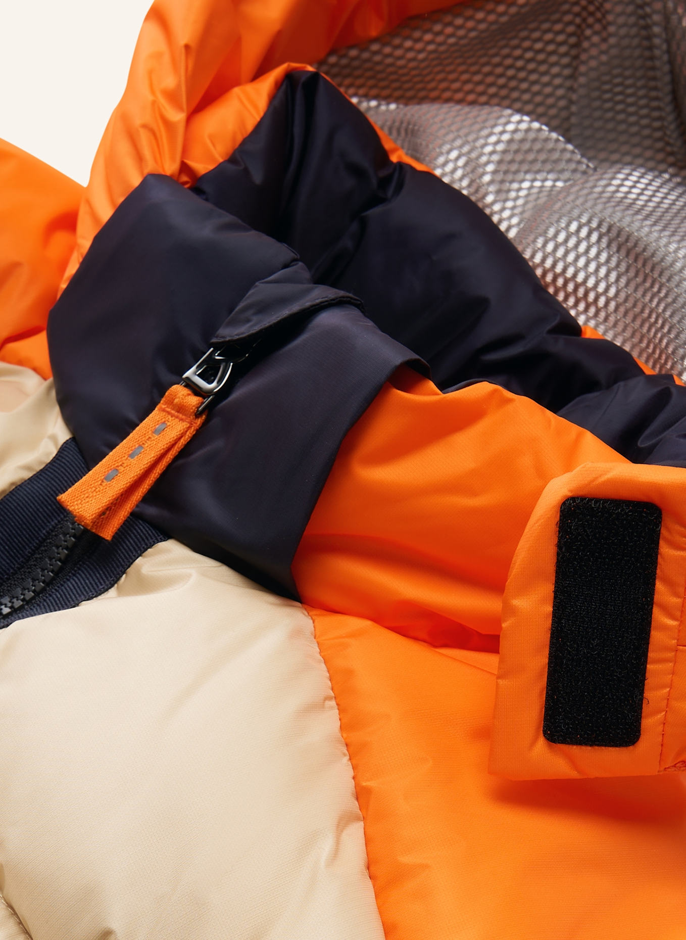 BOGNER Skijacke: WEISS/ ORANGE/ BLAU