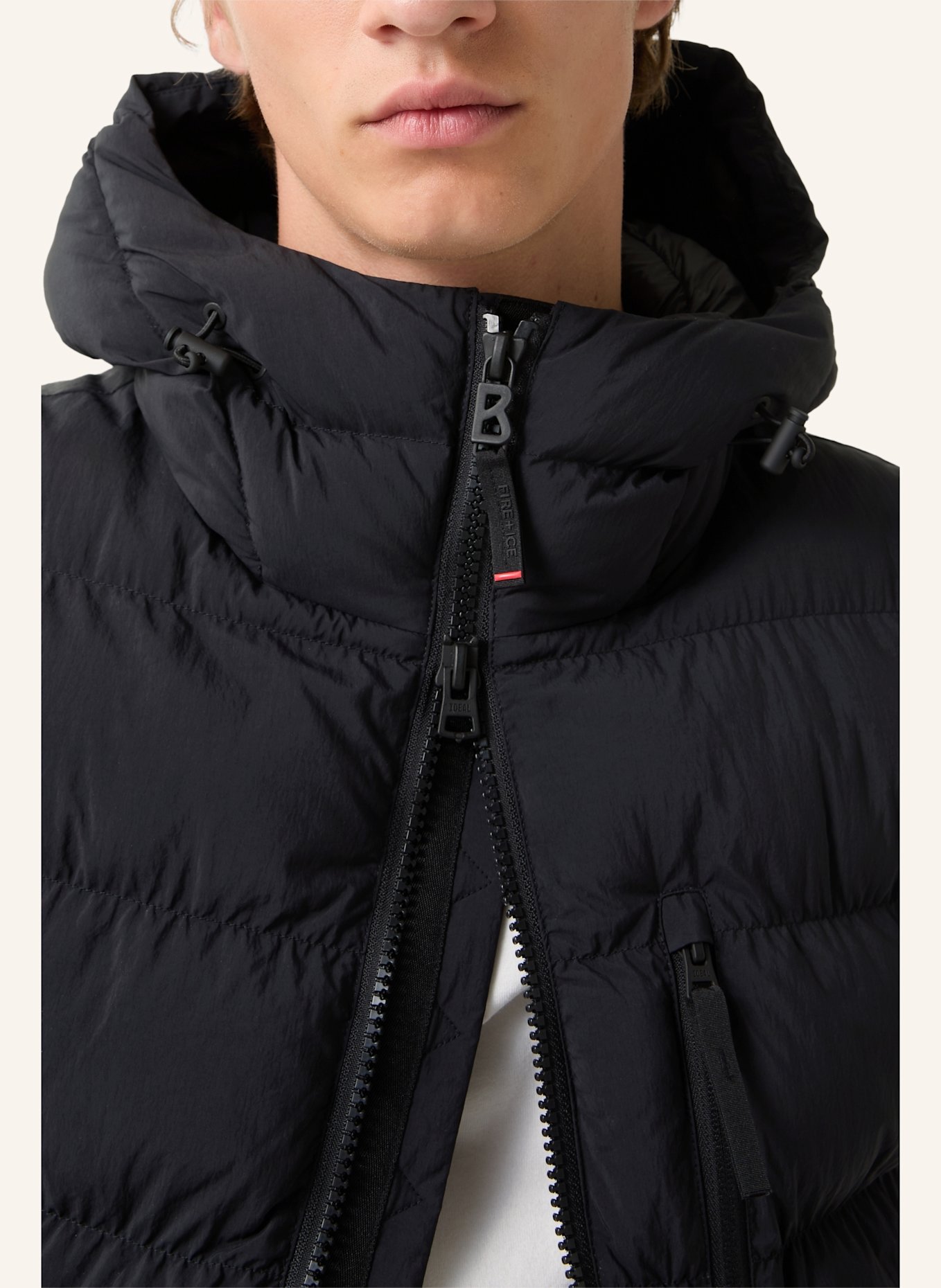 FIRE+ICE Steppweste: SCHWARZ