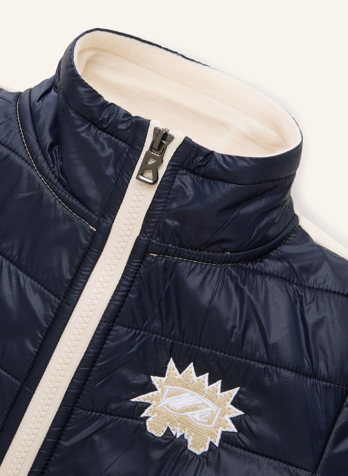 BOGNER Mid Layer: CREME/ BLAU