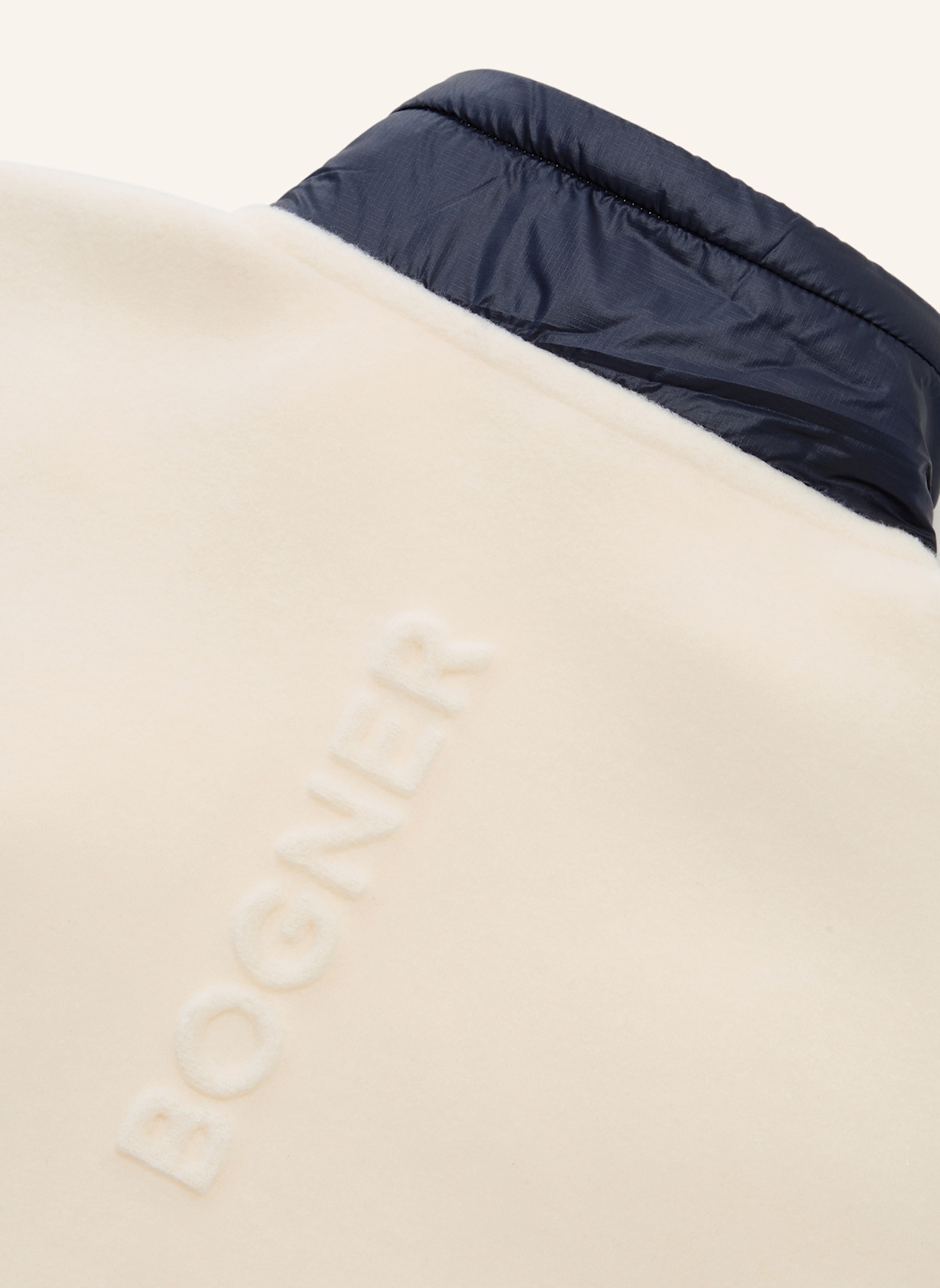 BOGNER Mid Layer: CREME/ BLAU