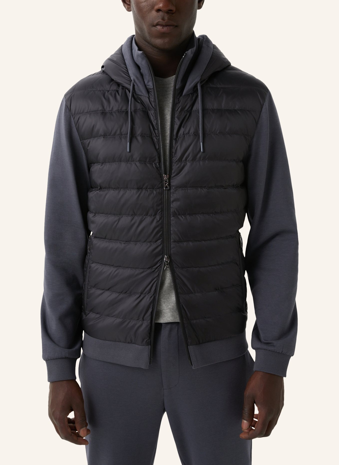 BOGNER Hybrid-Jacke: DUNKELGRAU