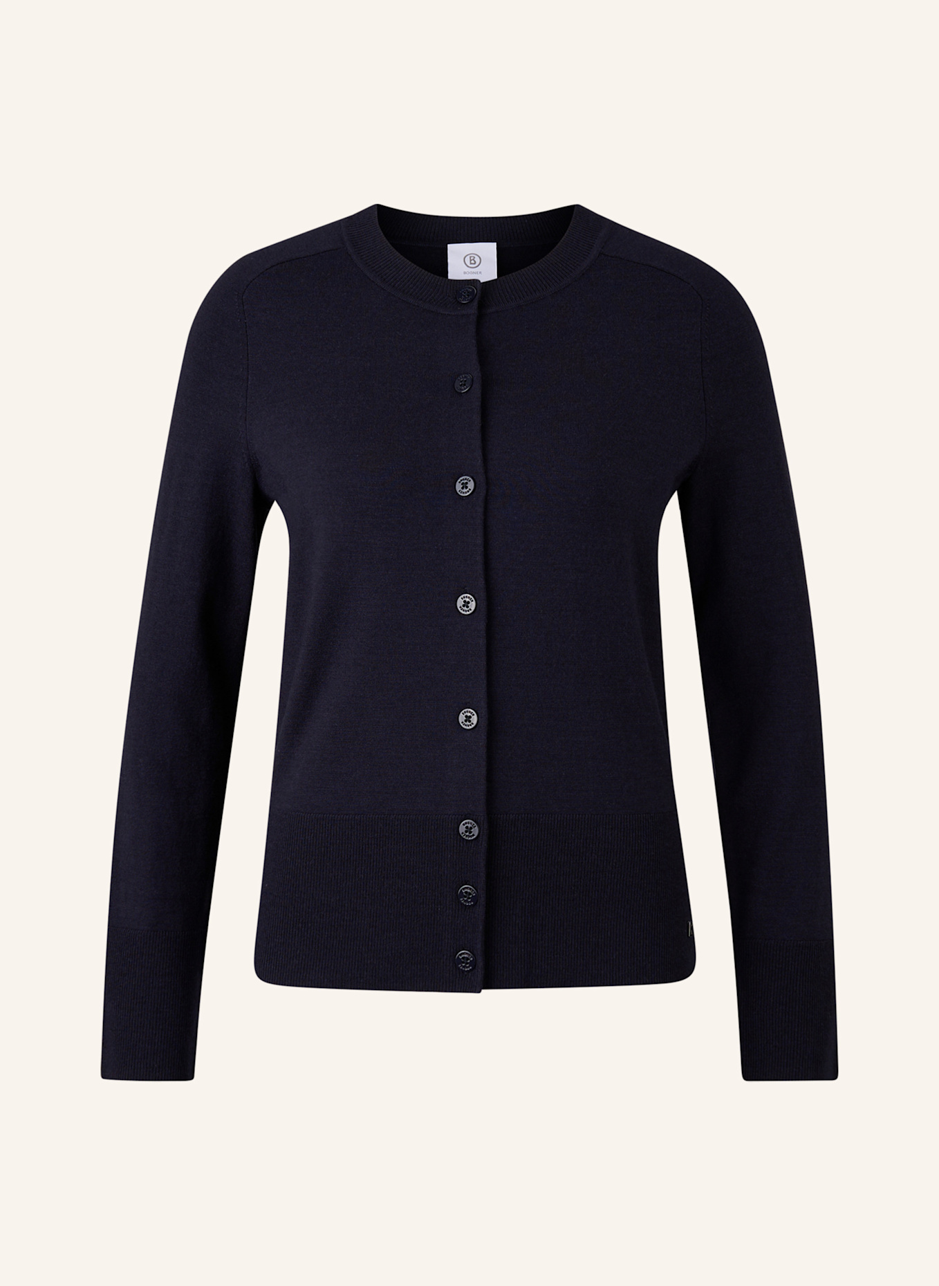 BOGNER Strickjacke: DUNKELBLAU