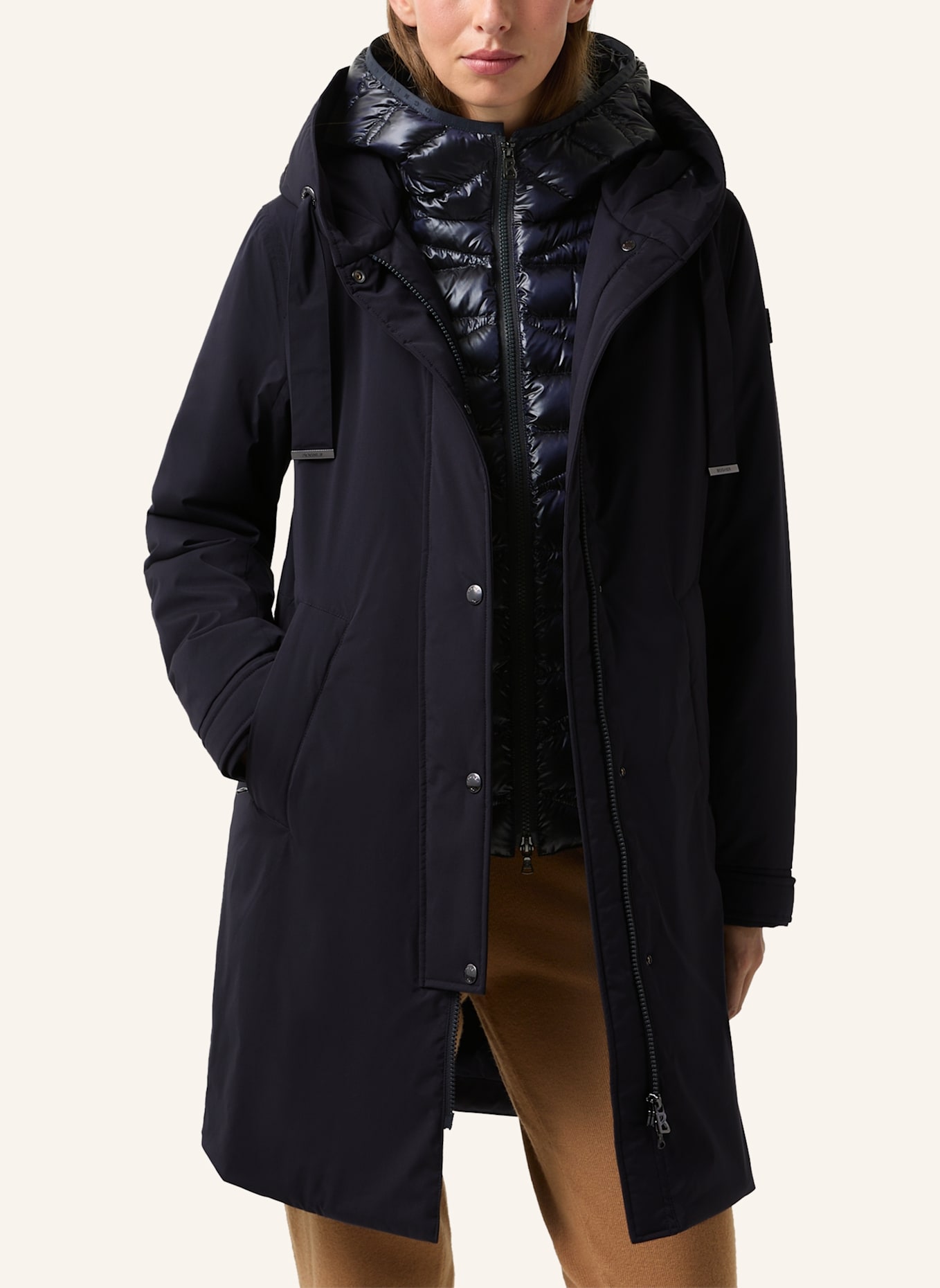 BOGNER Mantel: DUNKELBLAU