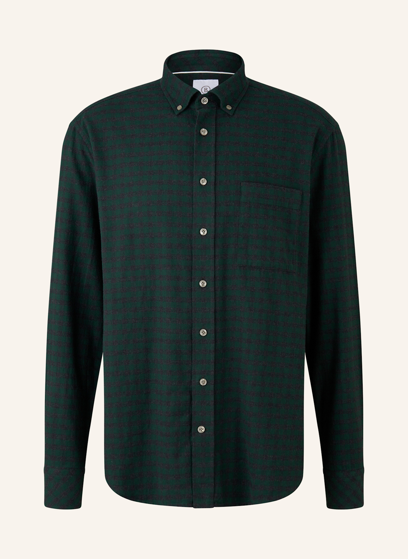 BOGNER Flanellhemd TIMT-2 Comfort Fit: DUNKELGRÜN