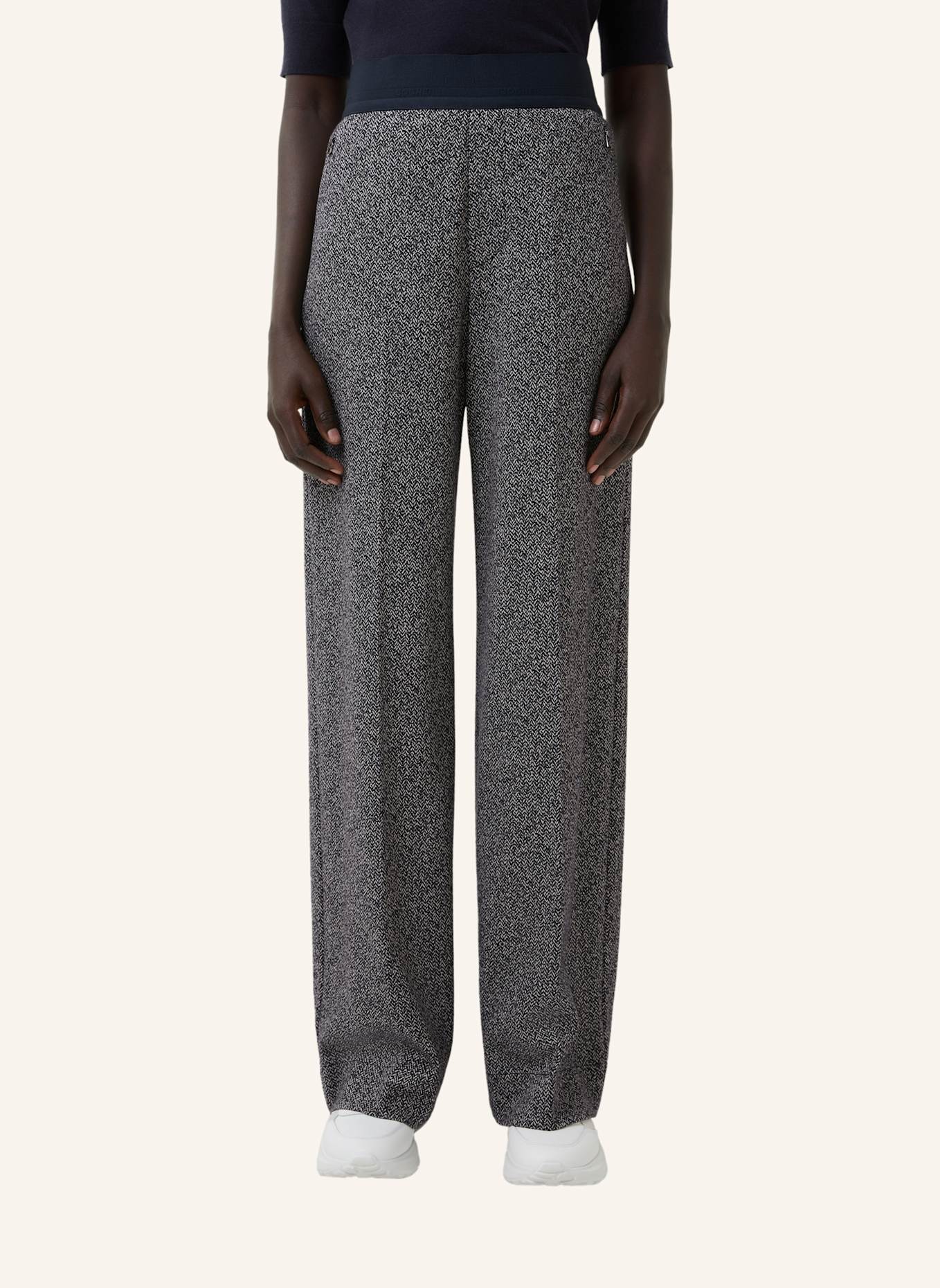 BOGNER Casual Hose: DUNKELBLAU/ WEISS