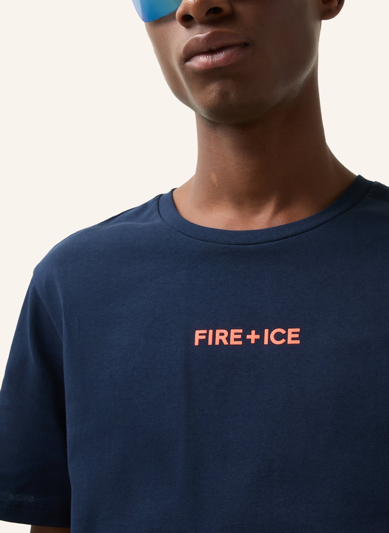 FIRE+ICE T-Shirt: DUNKELBLAU