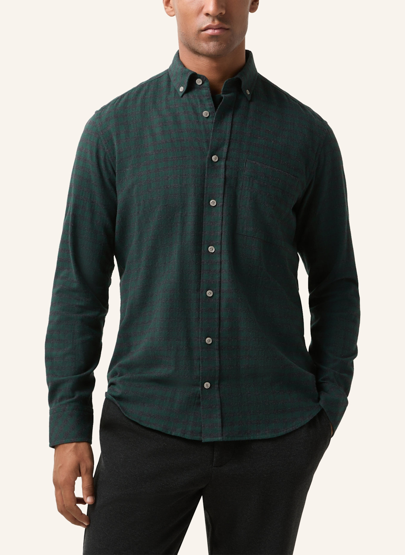 BOGNER Flanellhemd TIMT-2 Comfort Fit: DUNKELGRÜN