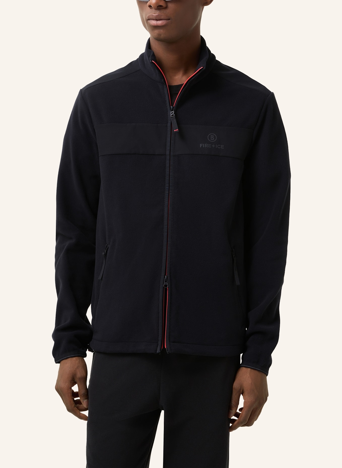 FIRE+ICE Fleecejacke JOSH3: SCHWARZ