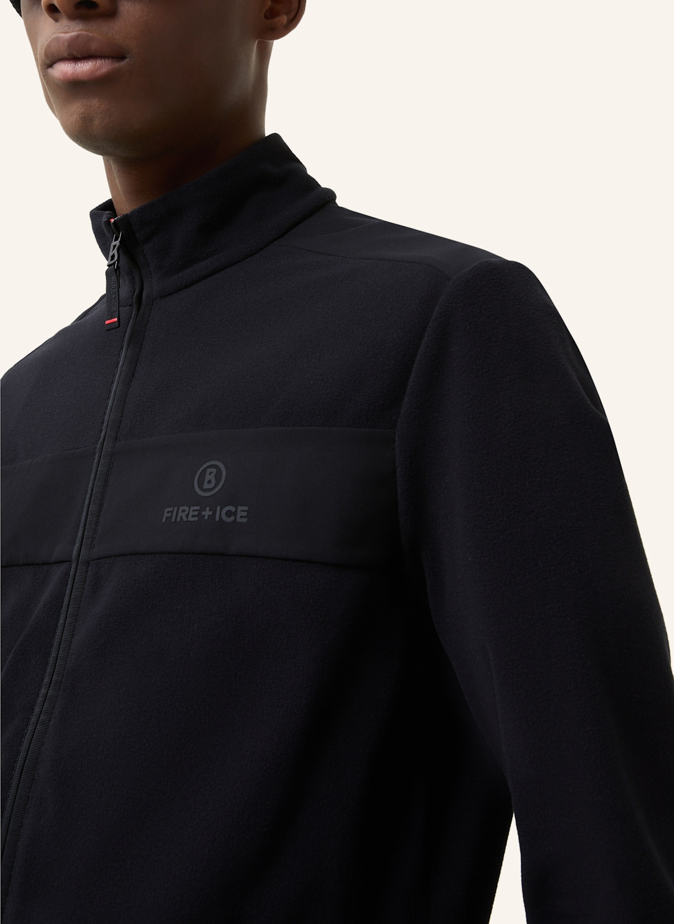 FIRE+ICE Fleecejacke JOSH3: SCHWARZ