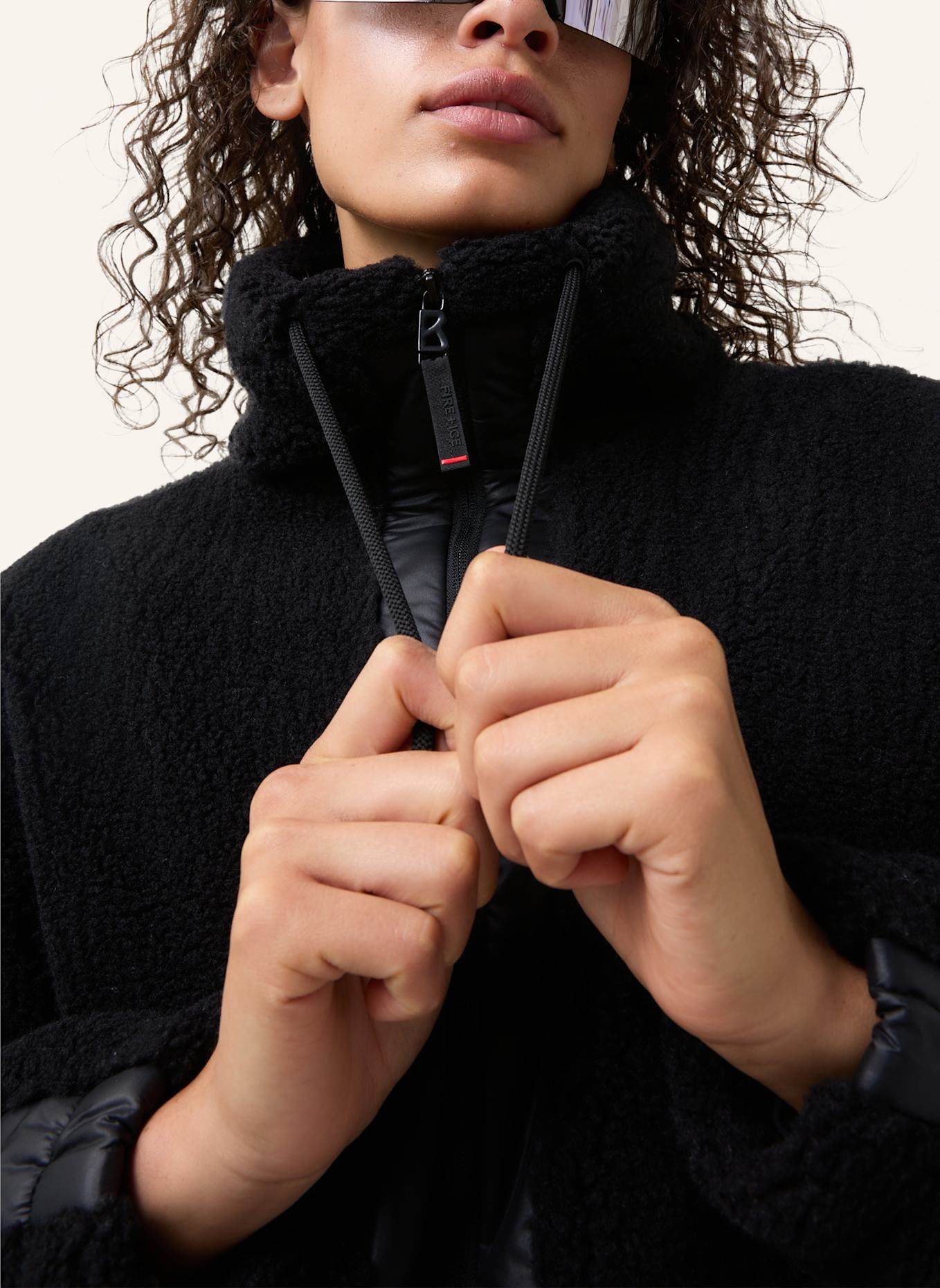 FIRE+ICE Teddyfell-Jacke NINETTA2: SCHWARZ