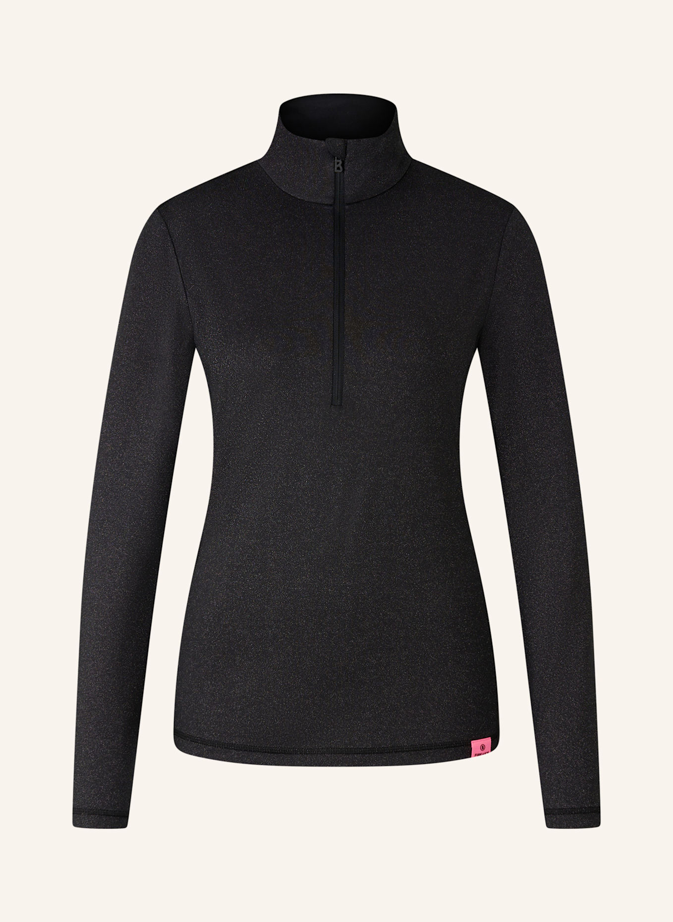 FIRE+ICE Midlayer MARGO2 mit Glitzergarn: SCHWARZ