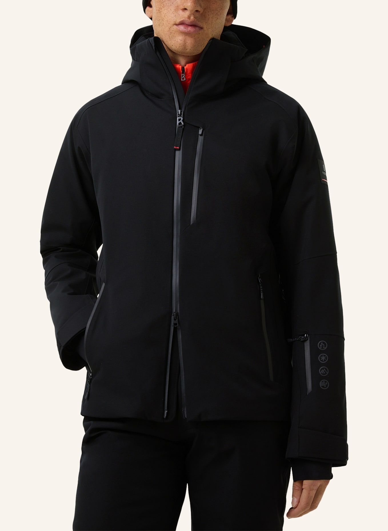 FIRE+ICE Skijacke EASON3-T: SCHWARZ