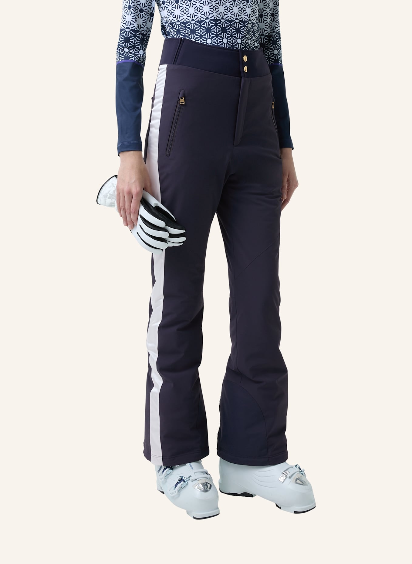 BOGNER Skihose: DUNKELBLAU/ WEISS