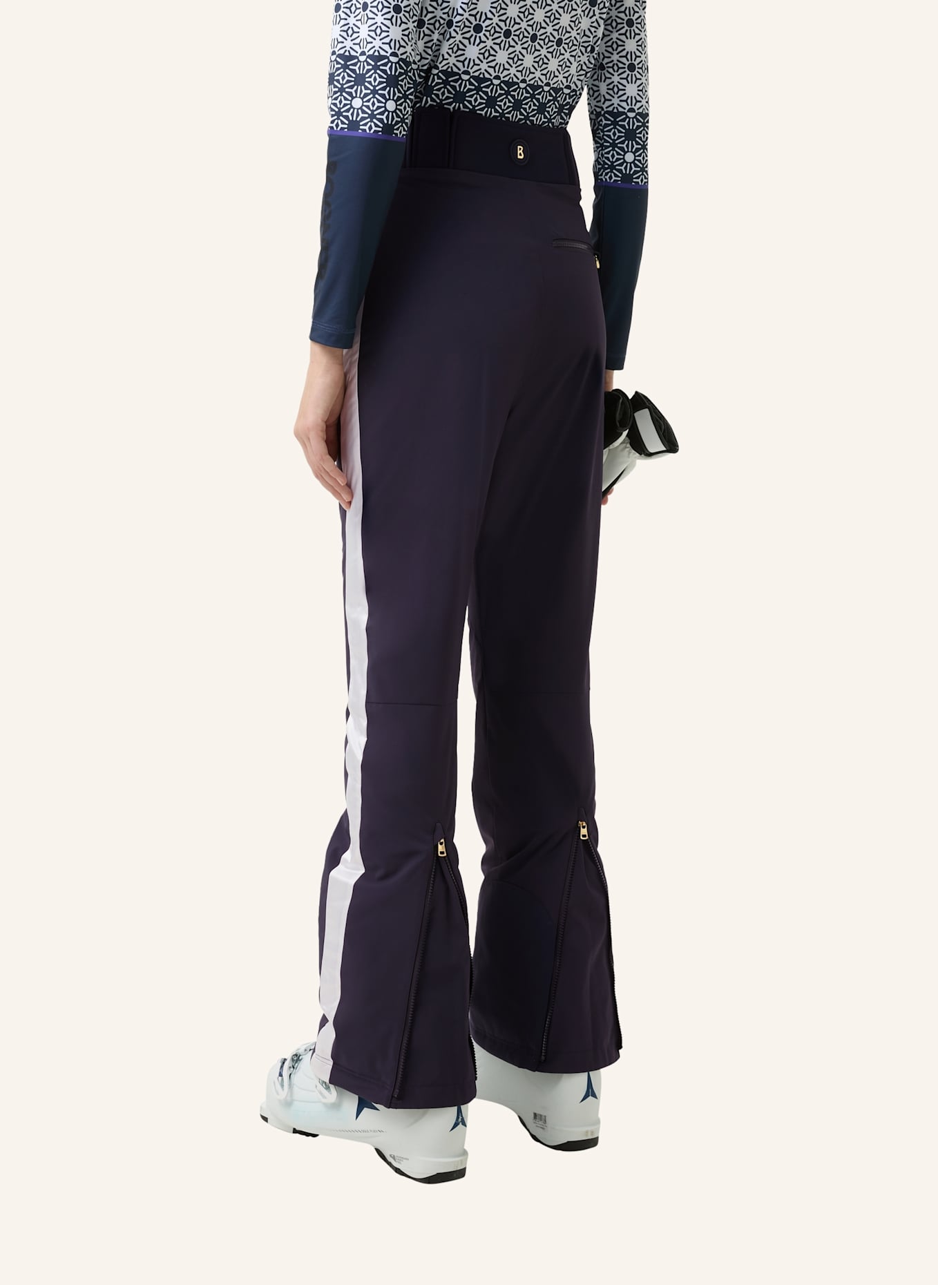 BOGNER Skihose: DUNKELBLAU/ WEISS