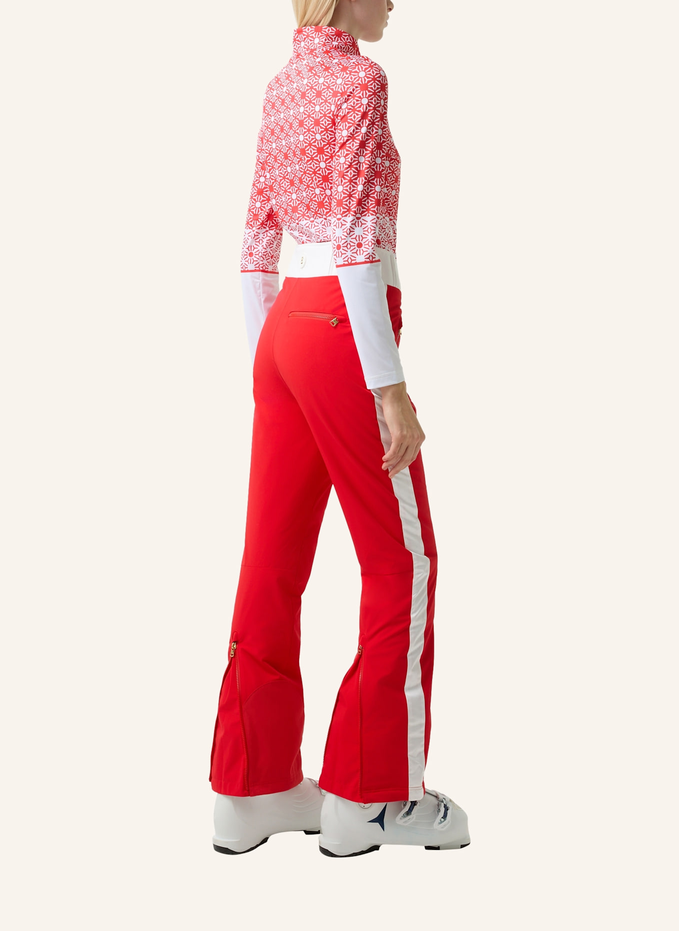 BOGNER Skihose: ROT/ WEISS