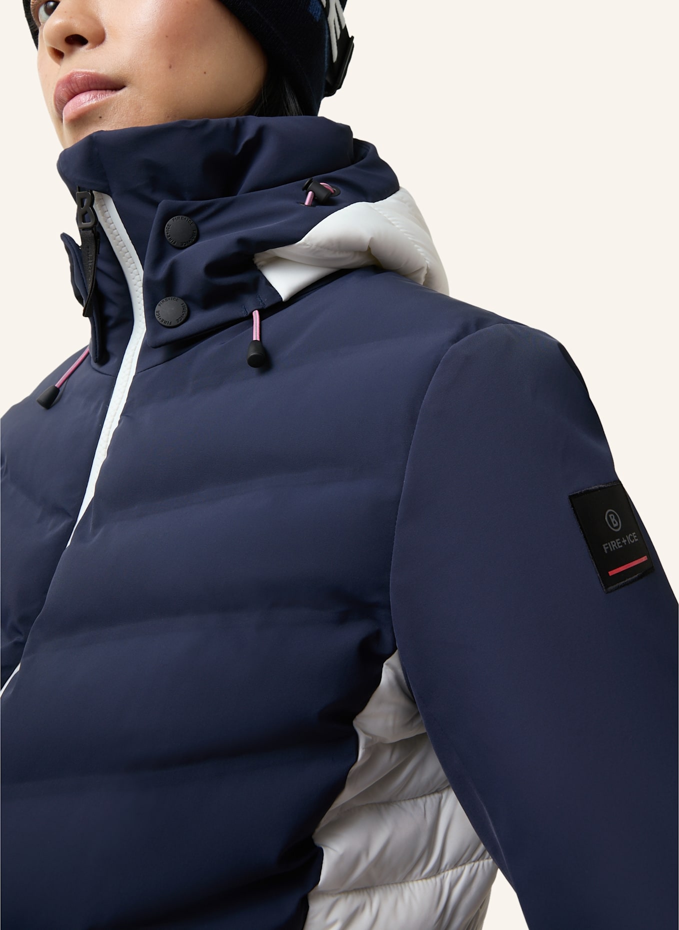 FIRE+ICE Skijacke: DUNKELBLAU/ WEISS