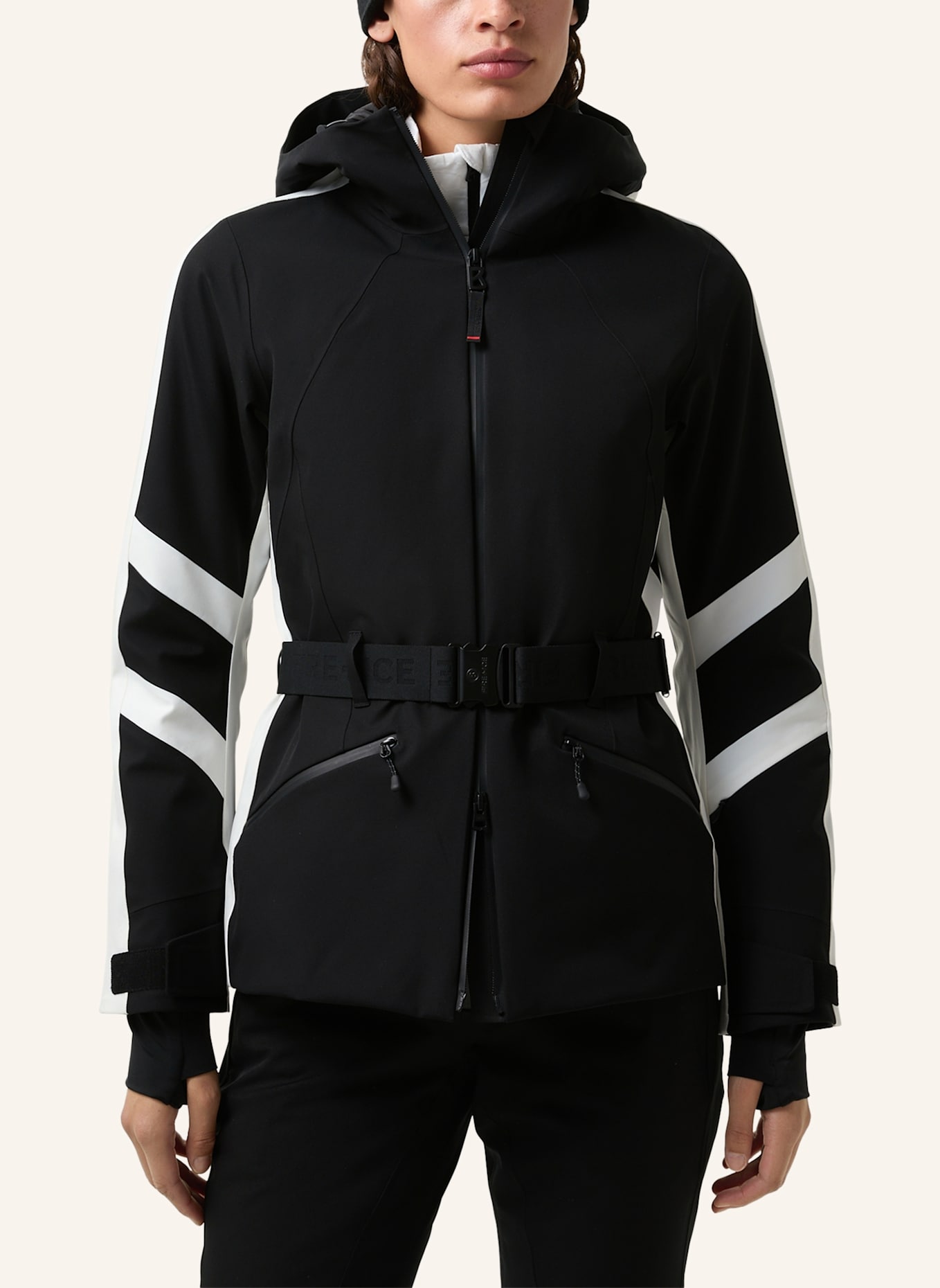 FIRE+ICE Skijacke MOIA2-T: SCHWARZ/ WEISS