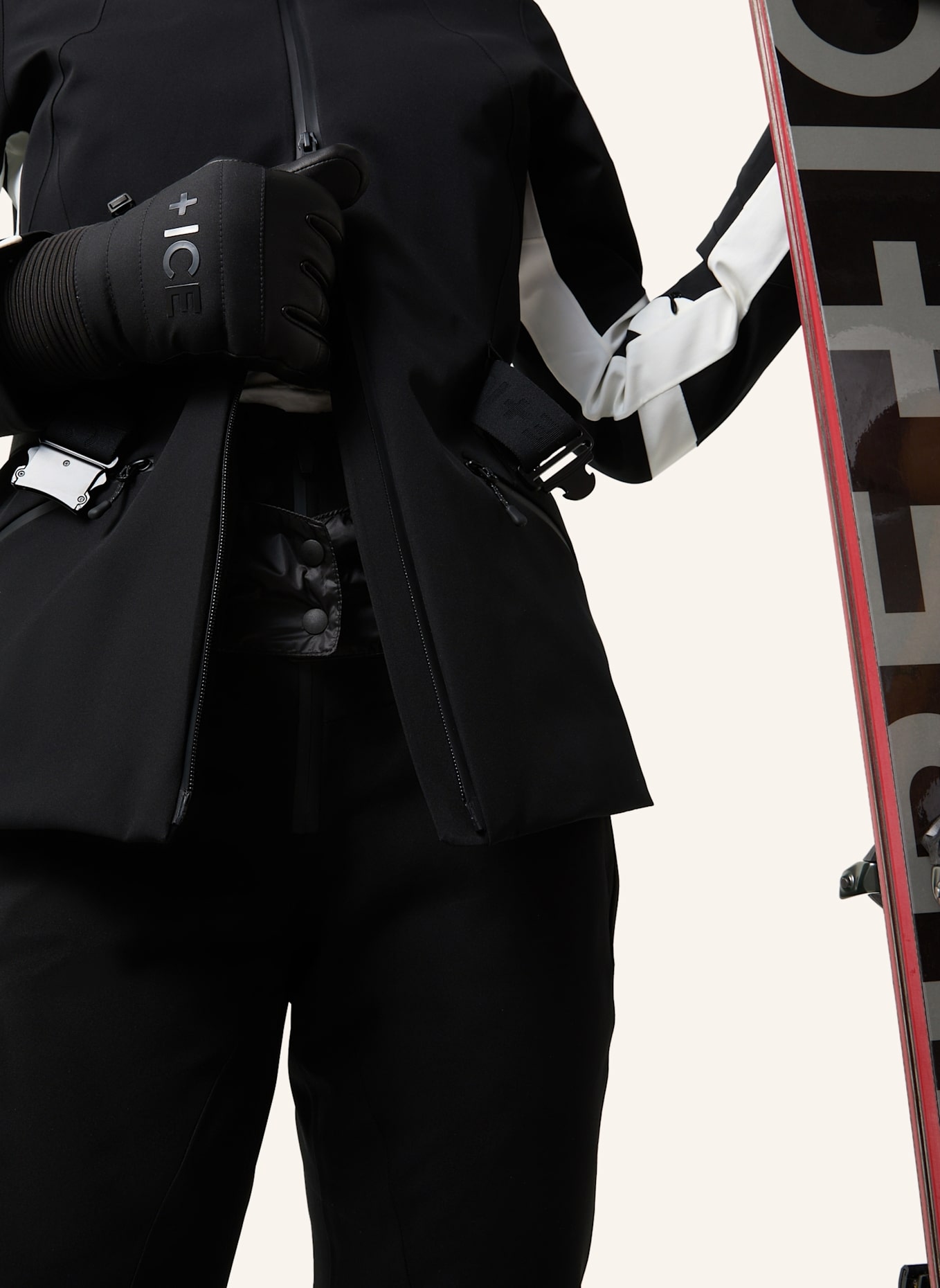 FIRE+ICE Skijacke MOIA2-T: SCHWARZ/ WEISS