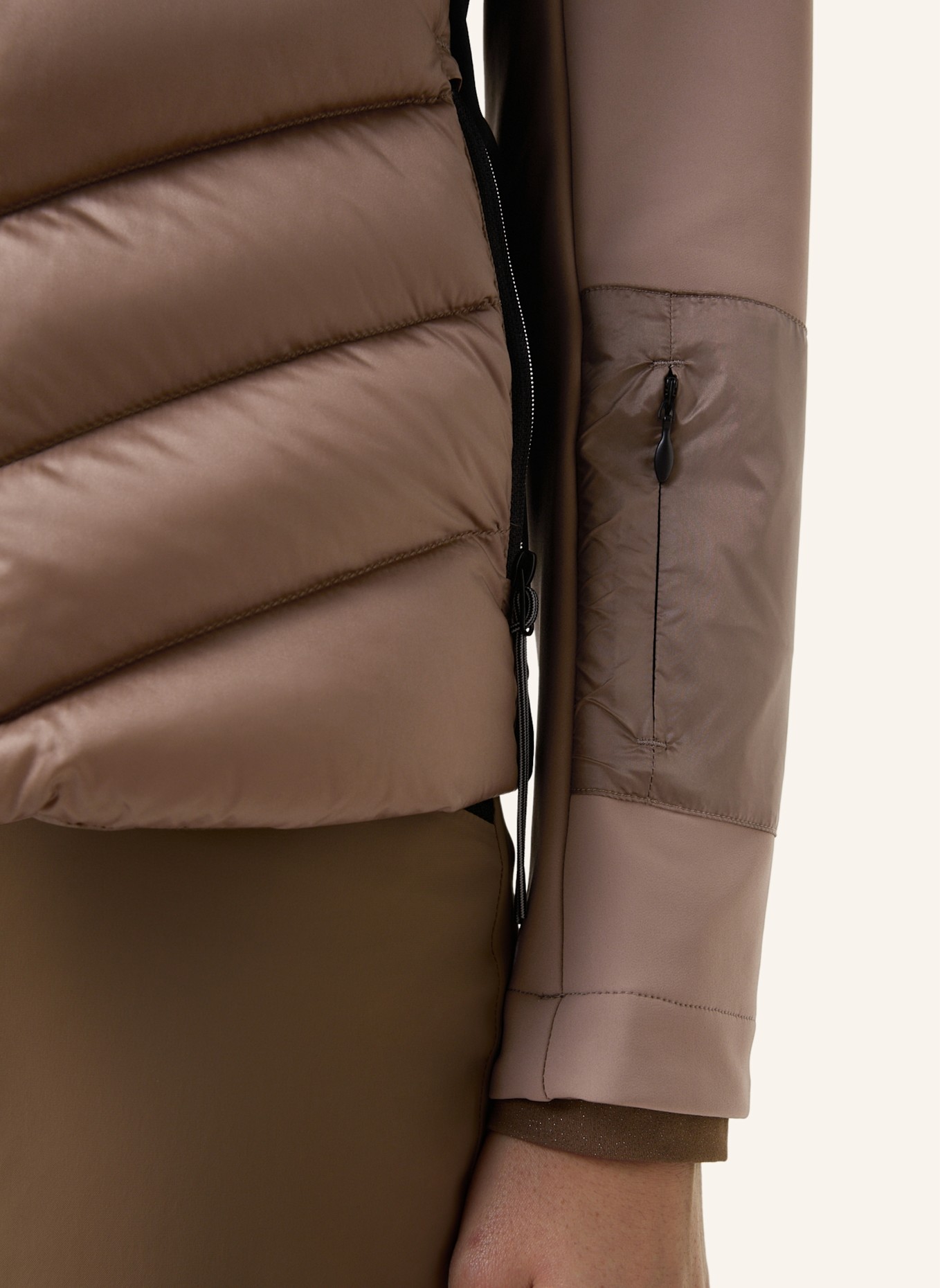 FIRE+ICE Hybrid-Jacke: BEIGE