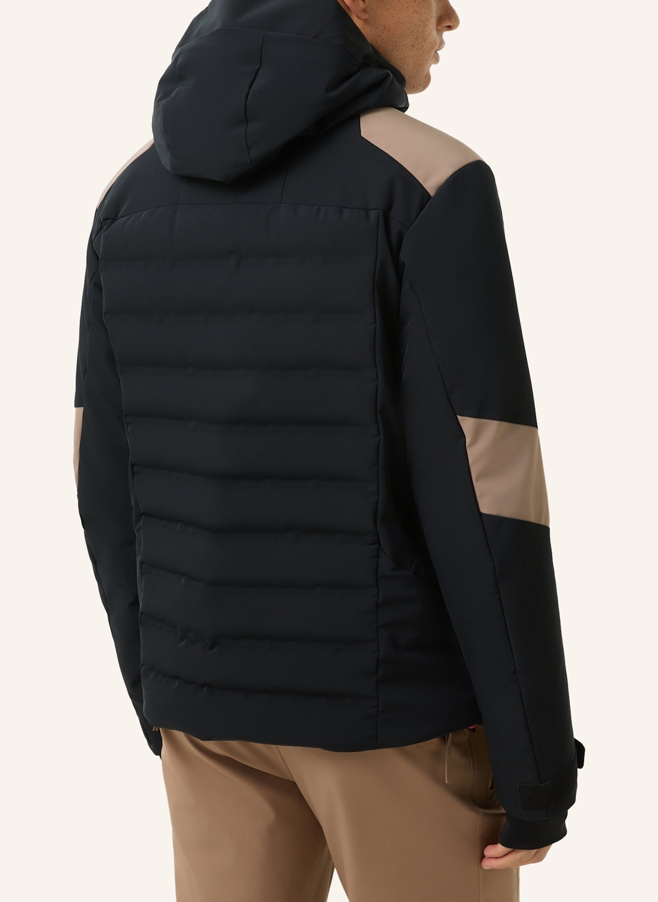 FIRE+ICE Skijacke: SCHWARZ/ BEIGE