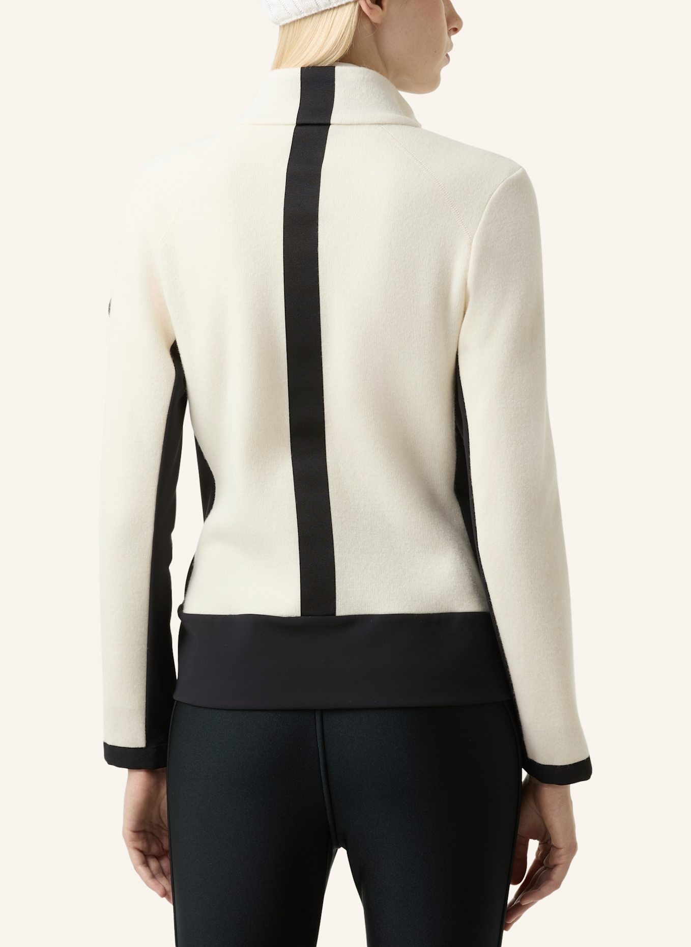 BOGNER Mid Layer: WEISS/ SCHWARZ