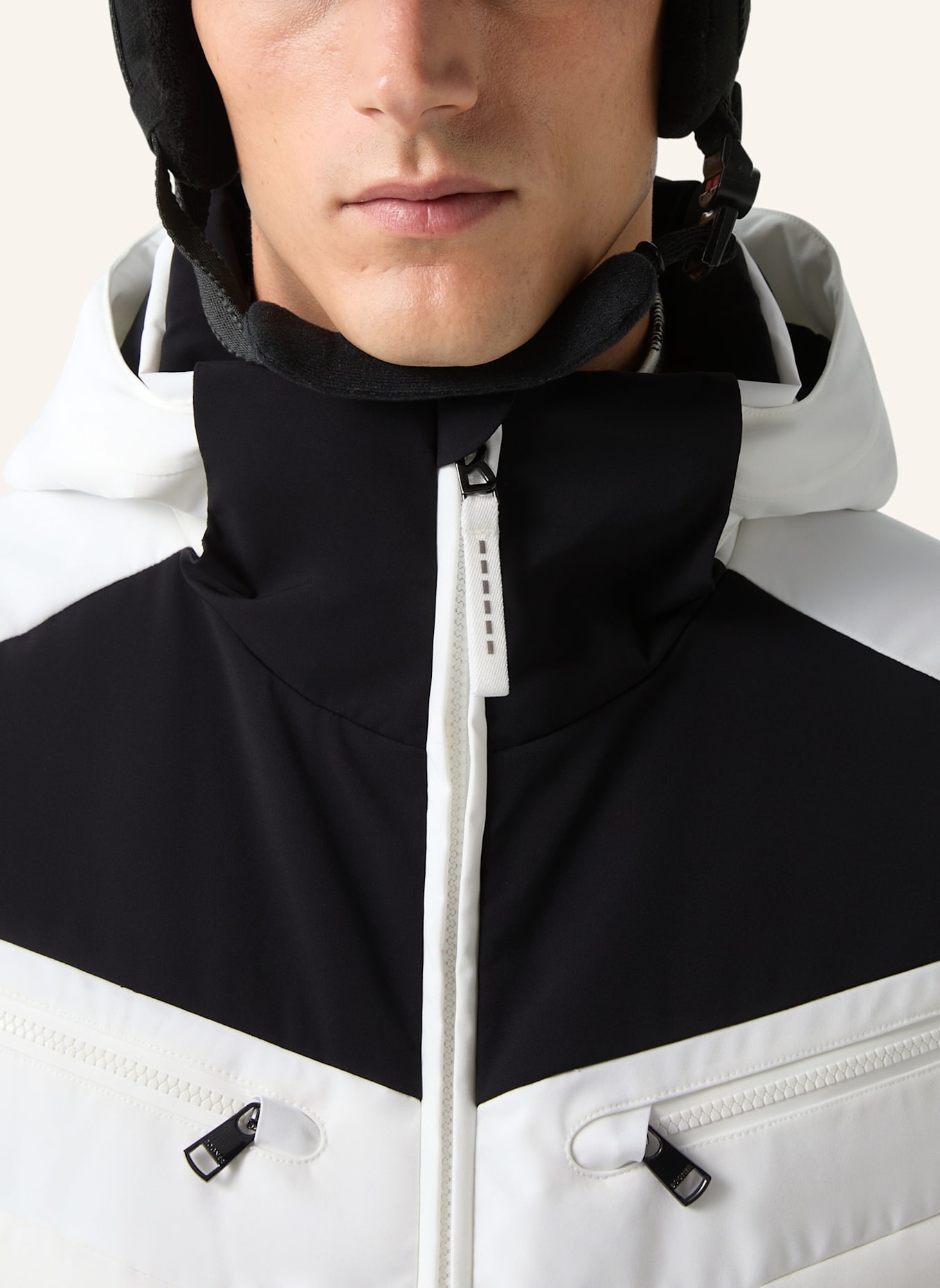 BOGNER Skijacke: WEISS/ SCHWARZ