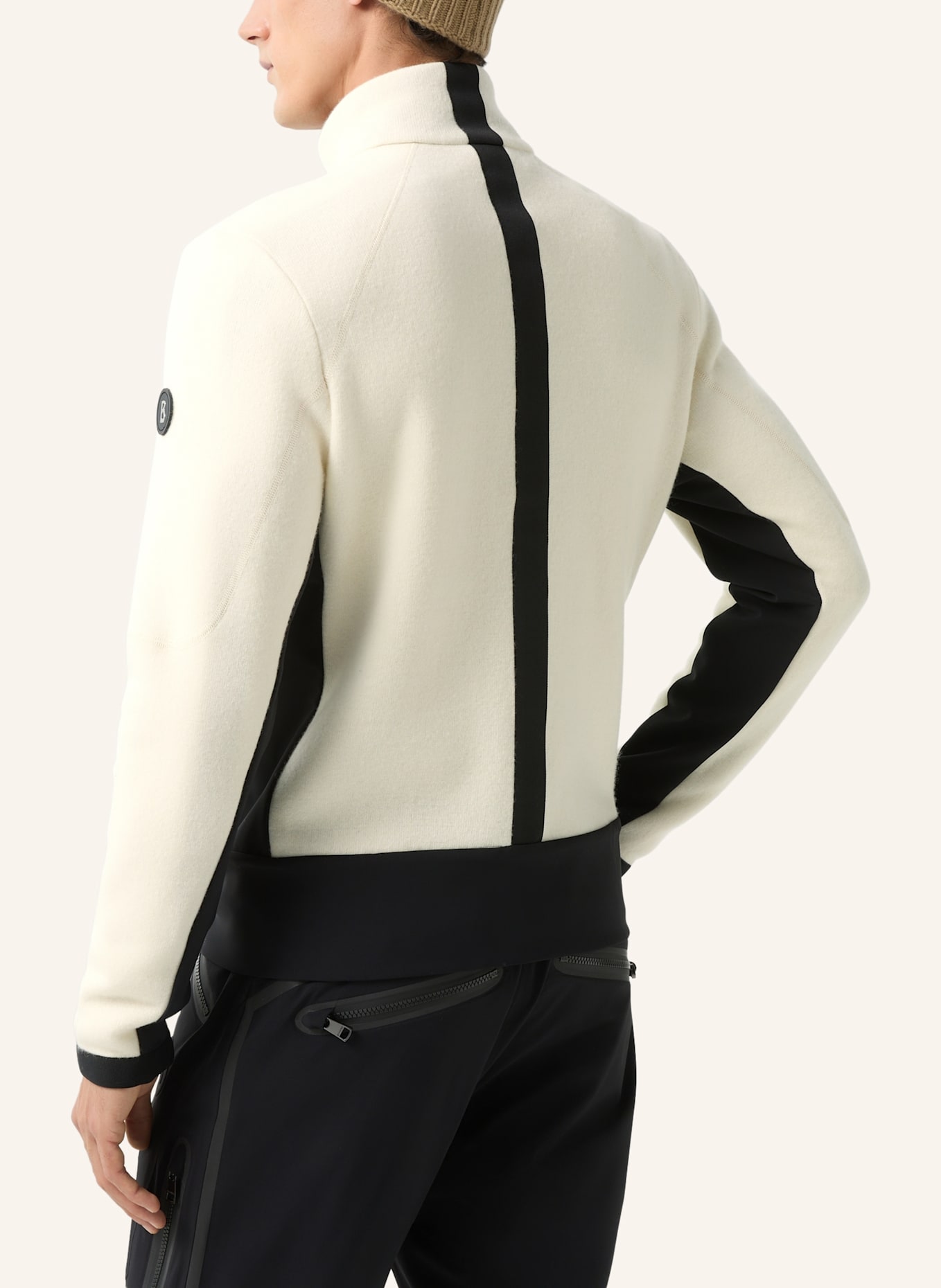 BOGNER Mid Layer: WEISS/ SCHWARZ