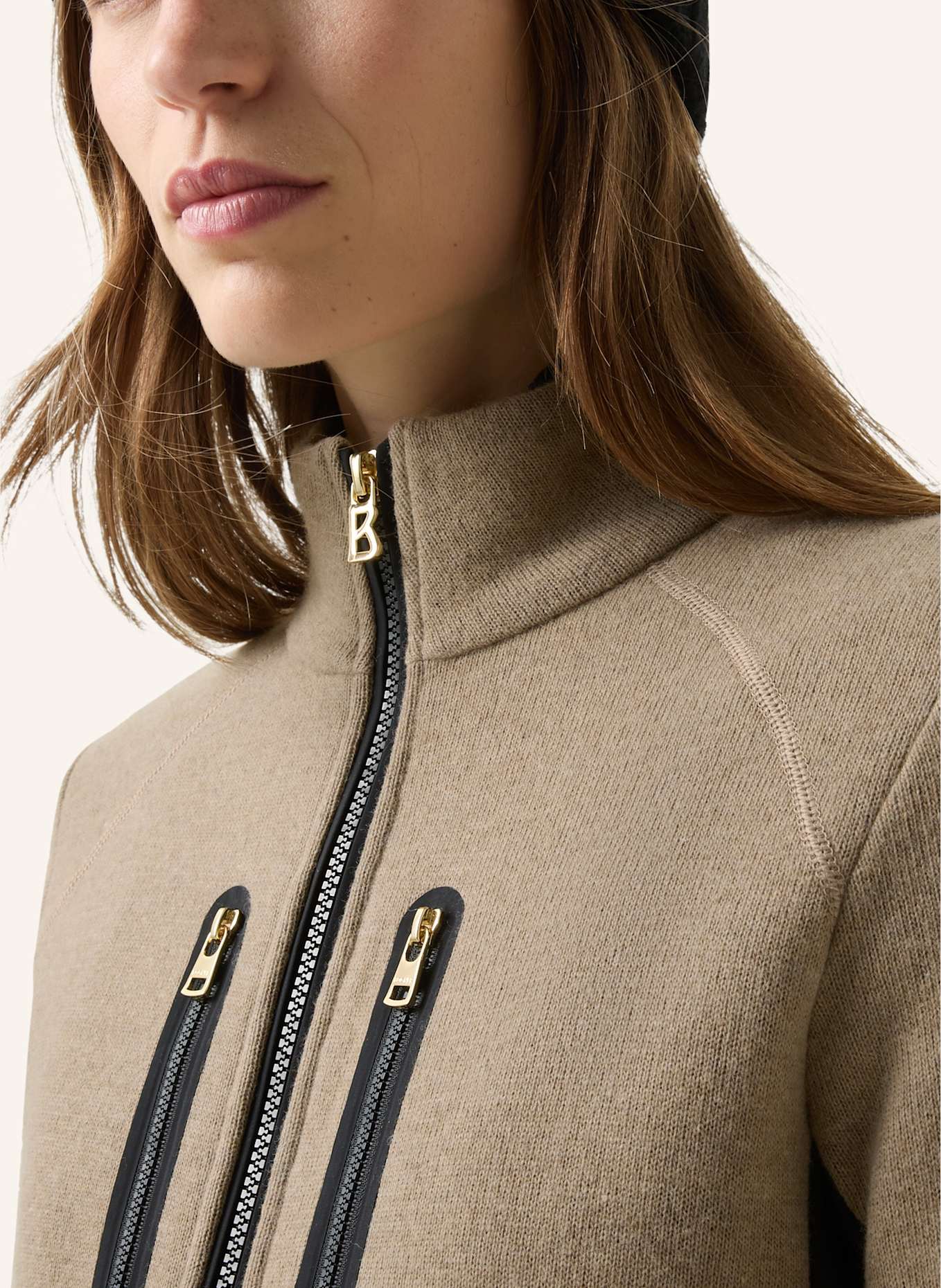 BOGNER Mid Layer: BRAUN/ SCHWARZ