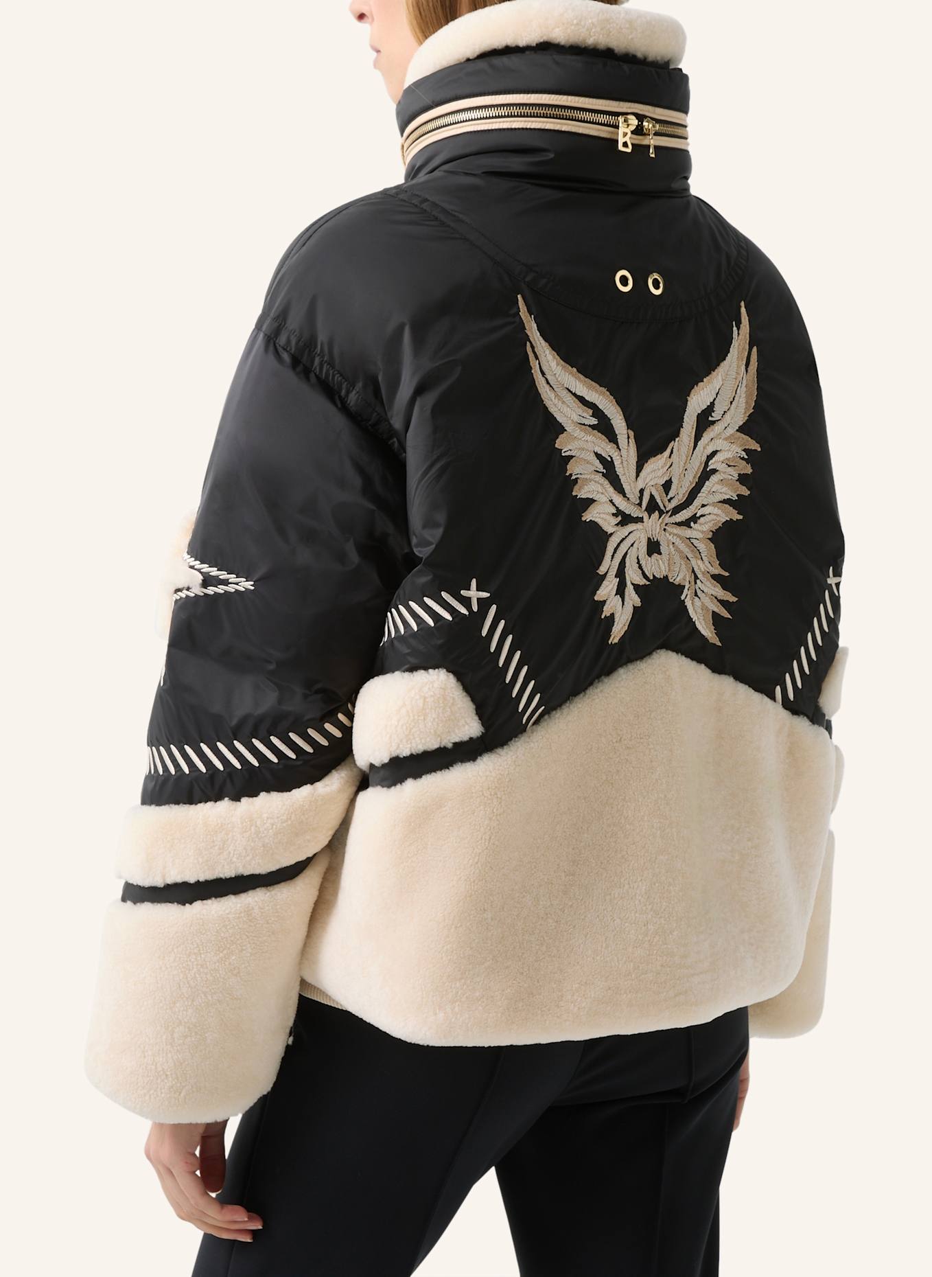 BOGNER Skijacke: SCHWARZ/ CREME