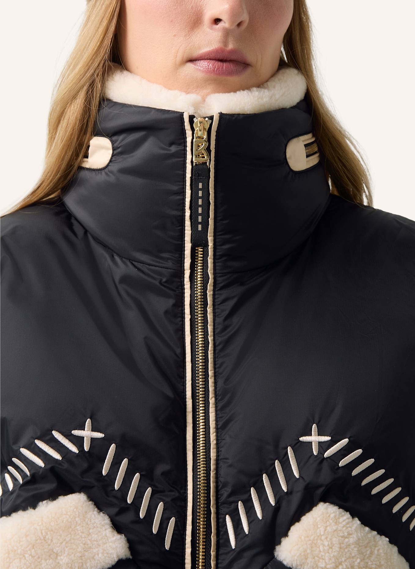 BOGNER Skijacke: SCHWARZ/ CREME