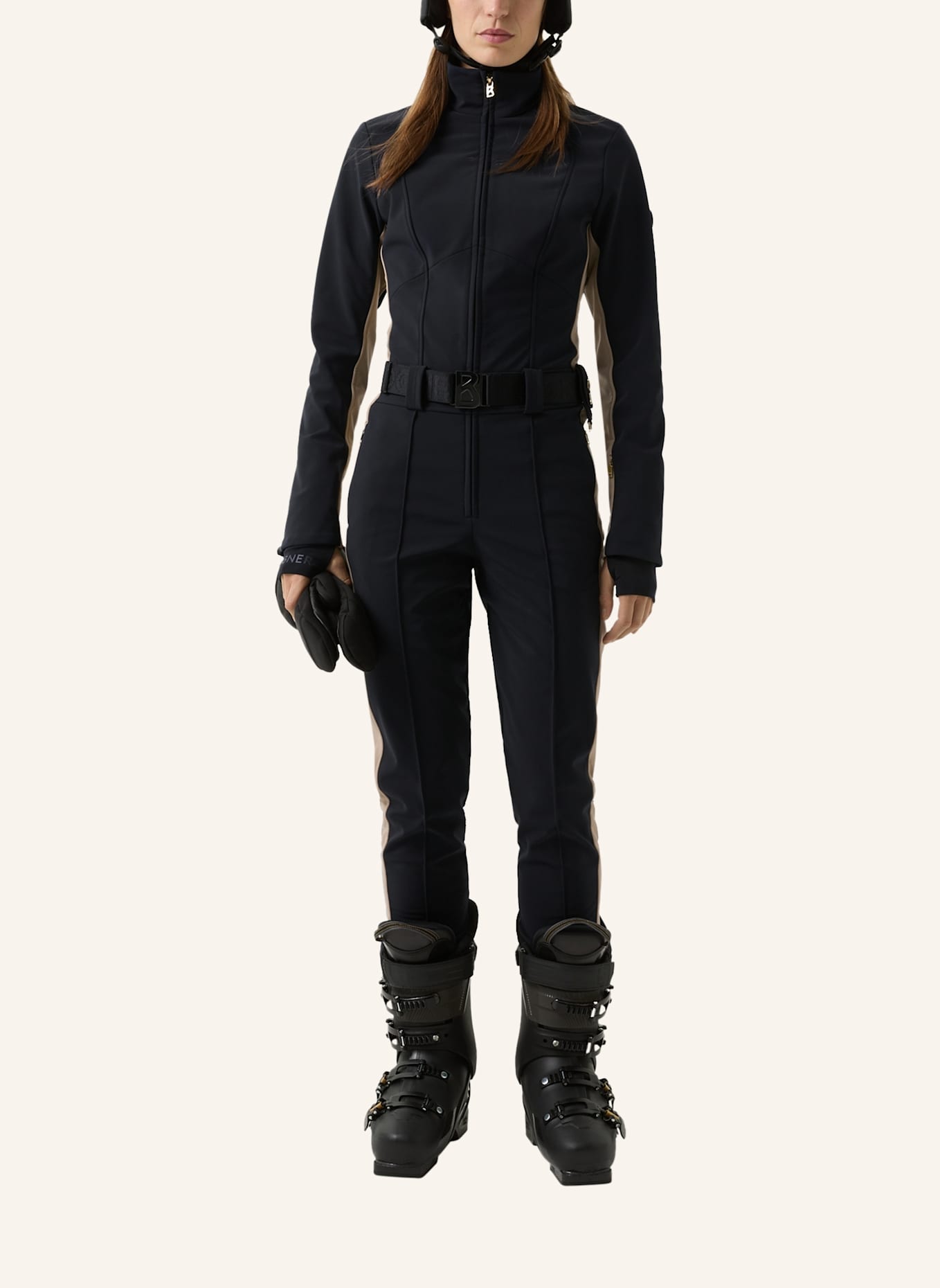 BOGNER Overall: SCHWARZ/ BEIGE