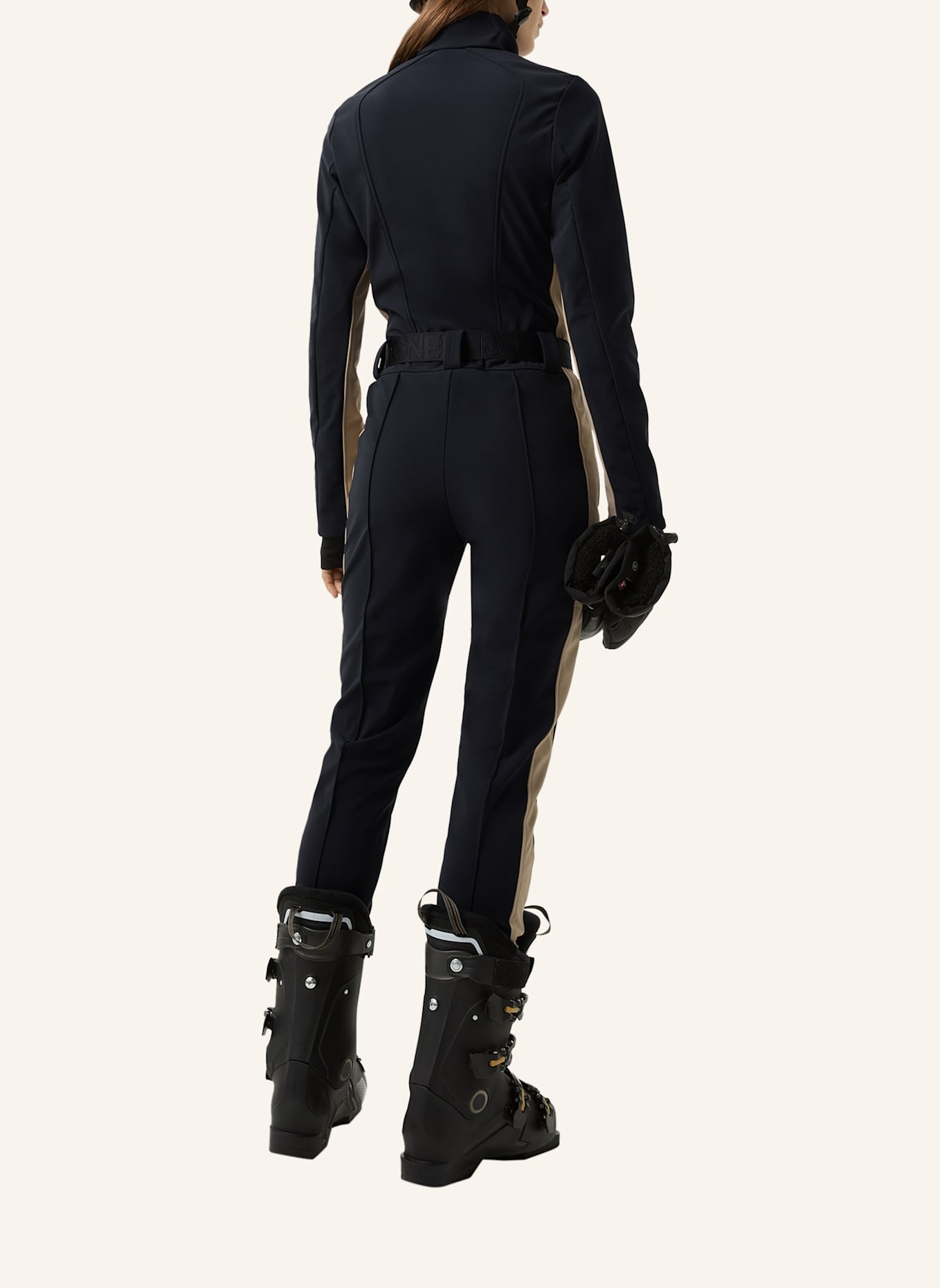 BOGNER Overall: SCHWARZ/ BEIGE