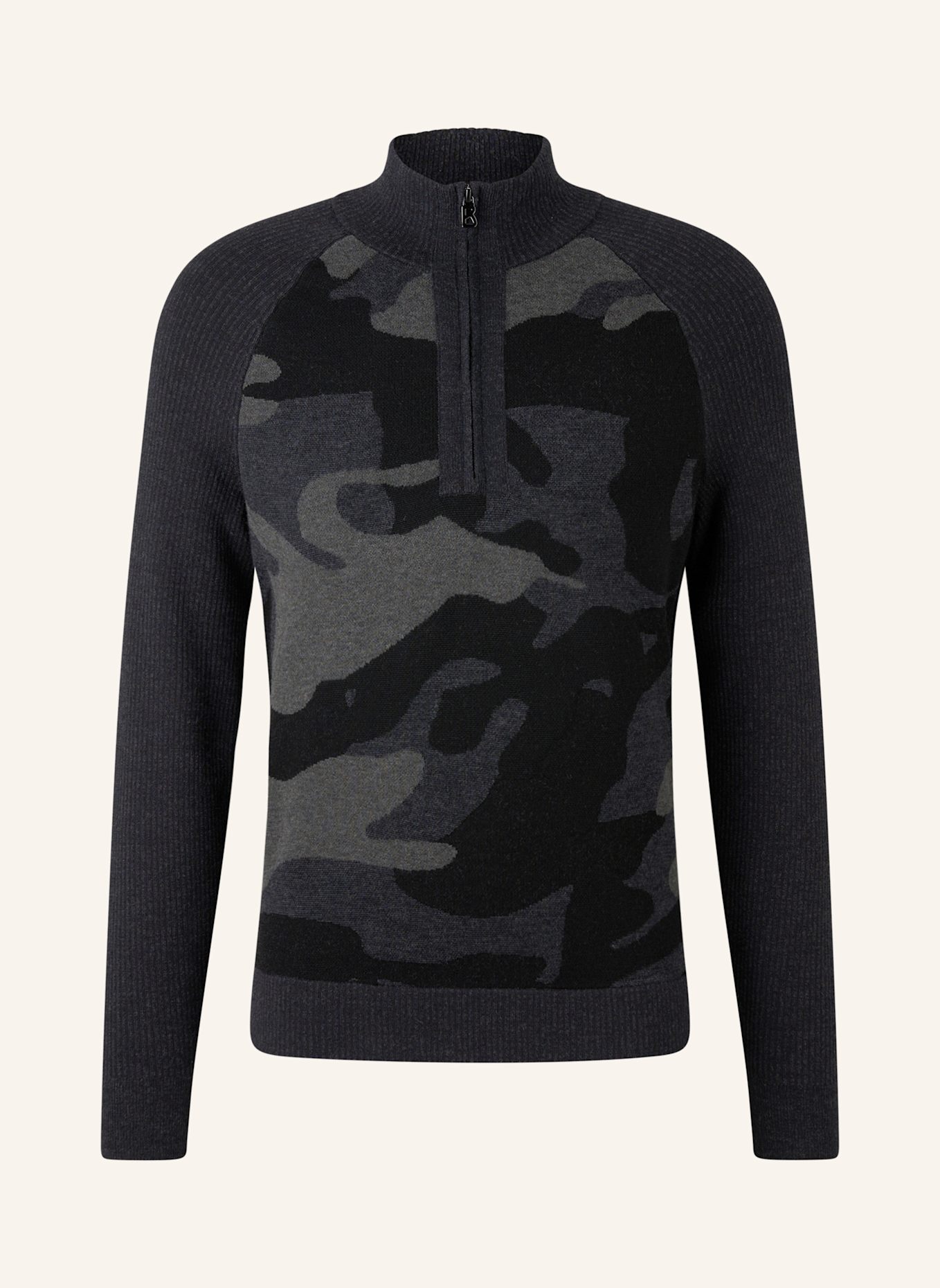 BOGNER Pullover: GRAU/ SCHWARZ