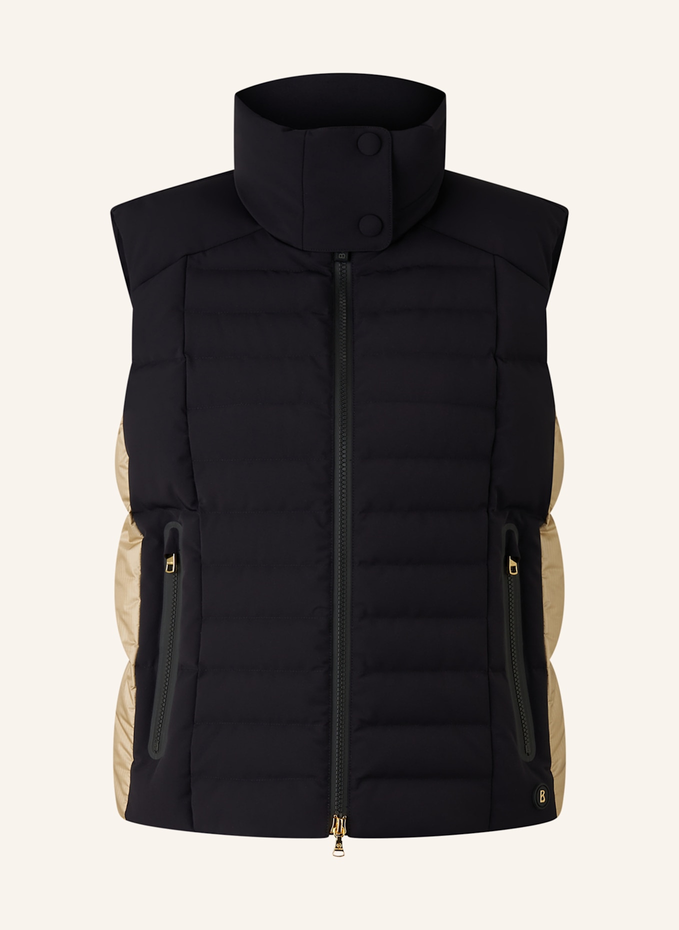 BOGNER Steppweste: SCHWARZ/ BEIGE