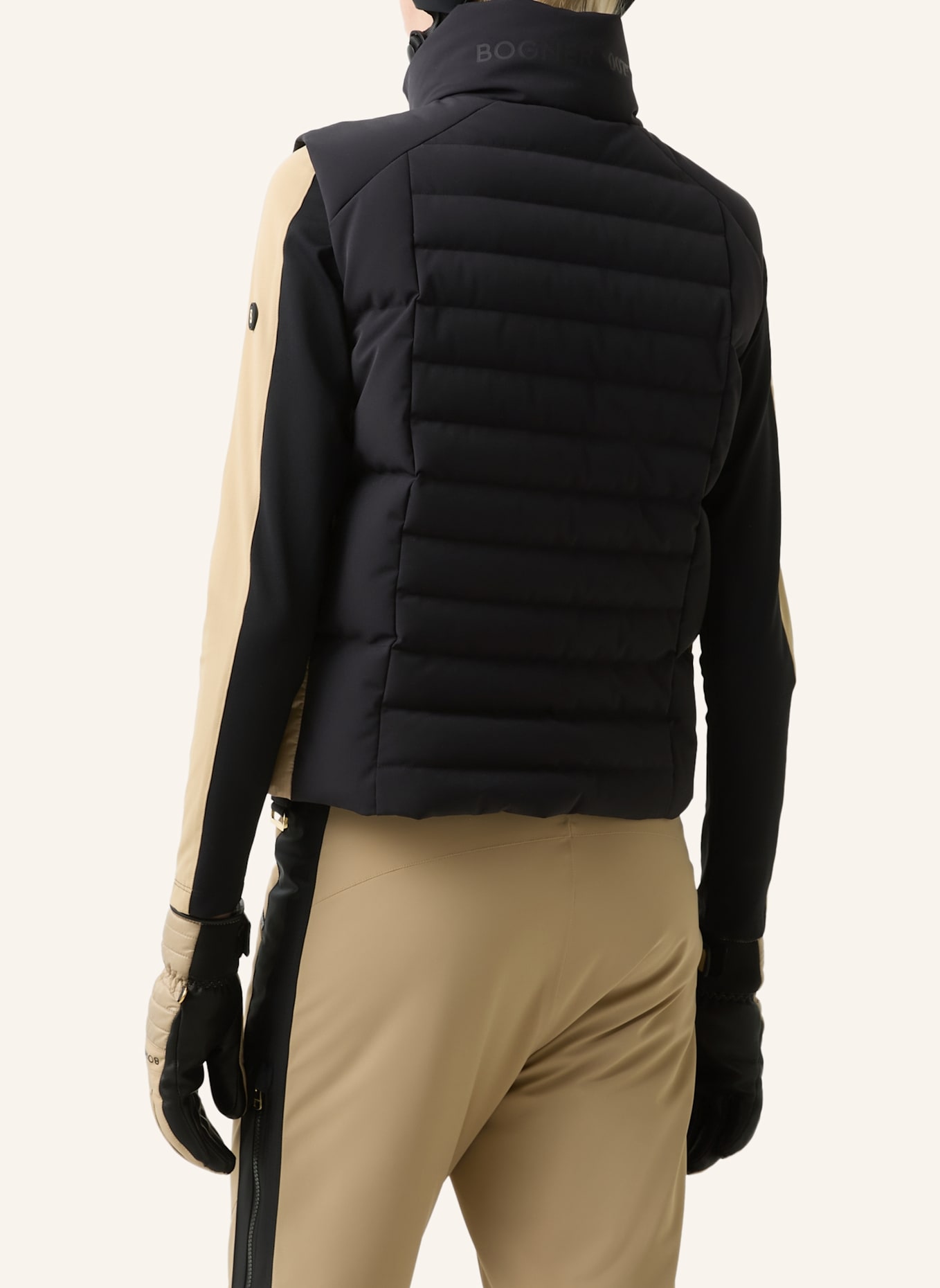 BOGNER Steppweste: SCHWARZ/ BEIGE