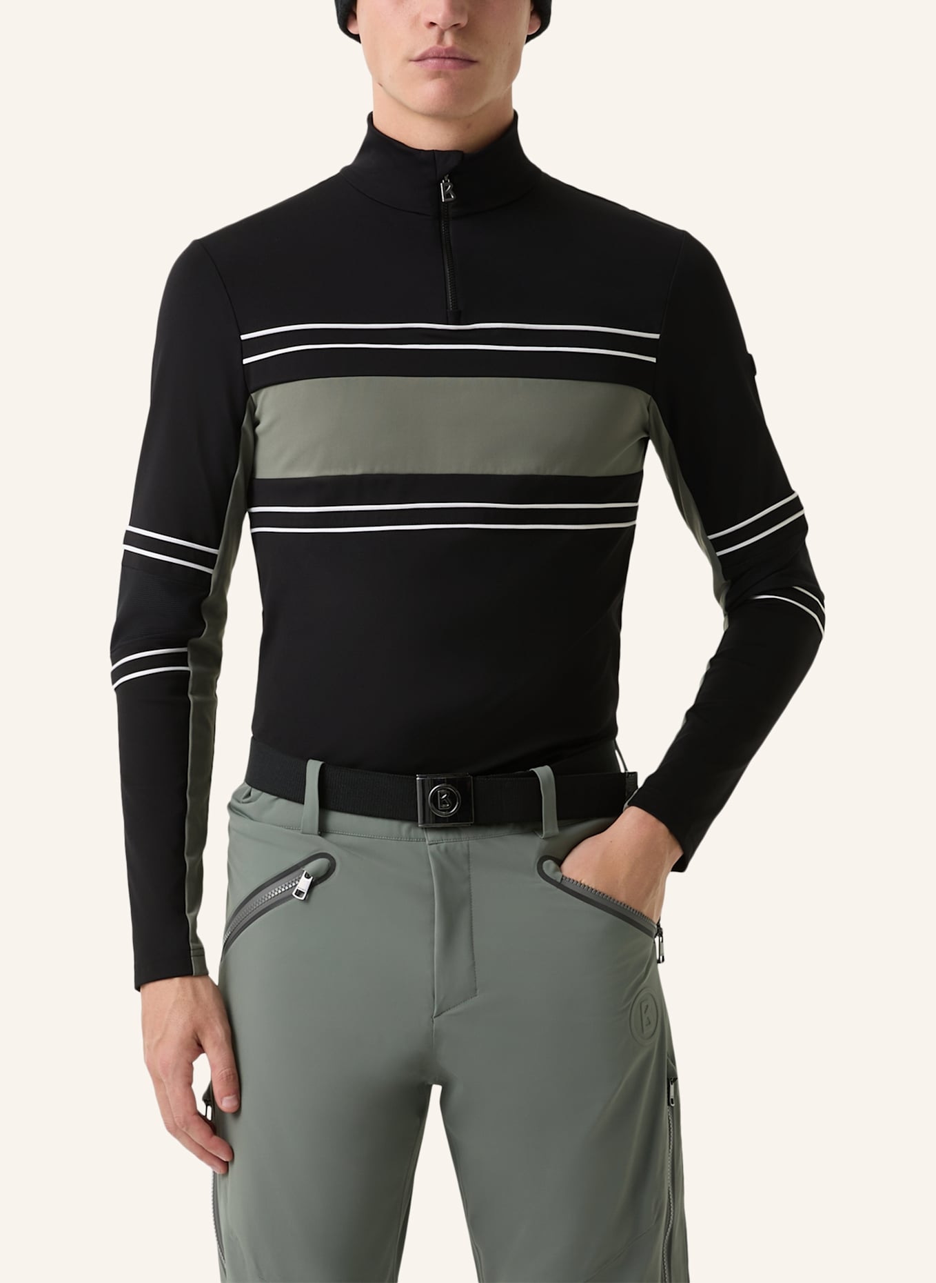 BOGNER First Layer: SCHWARZ/ KHAKI