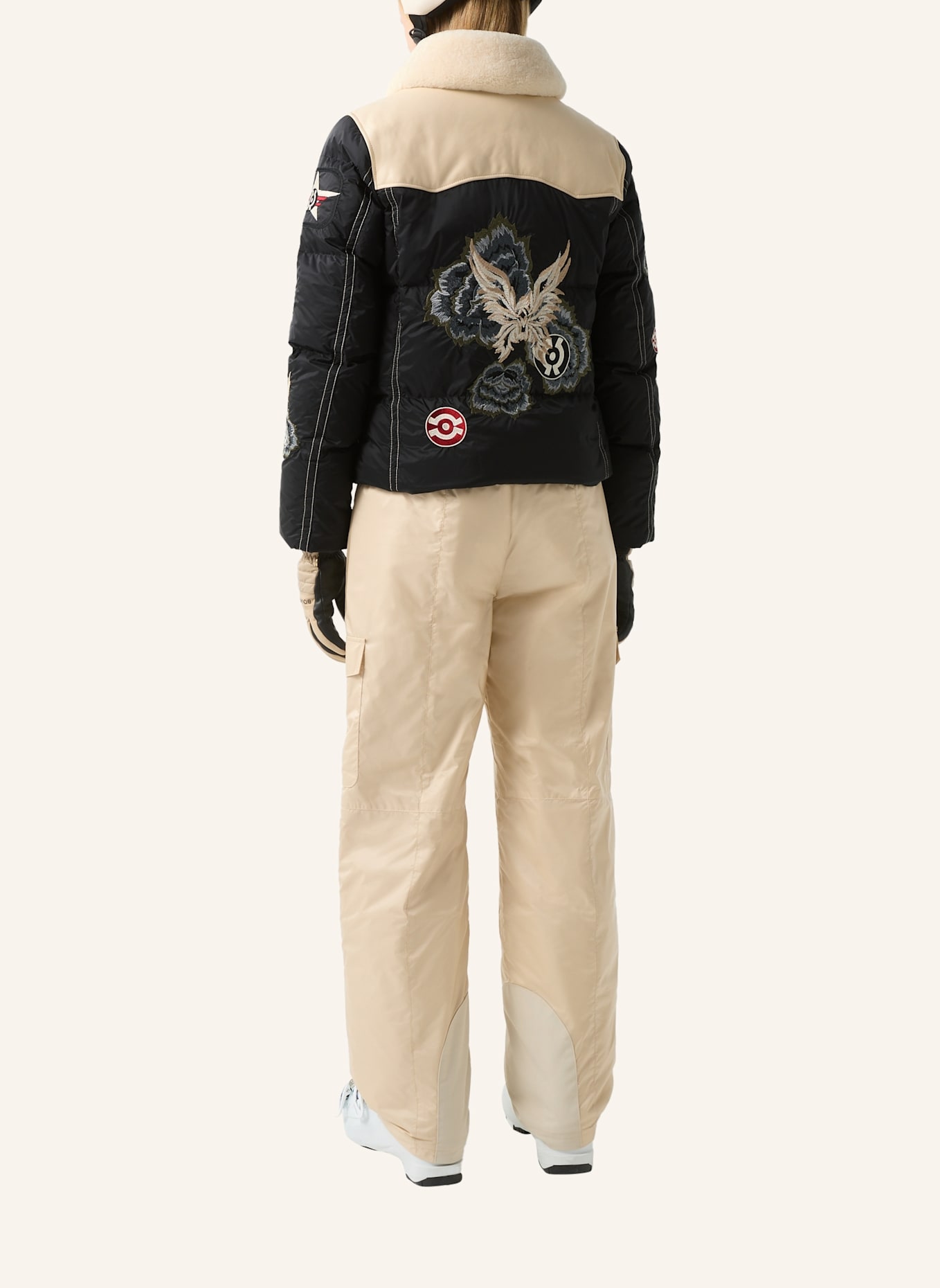 BOGNER Skijacke: SCHWARZ/ CREME
