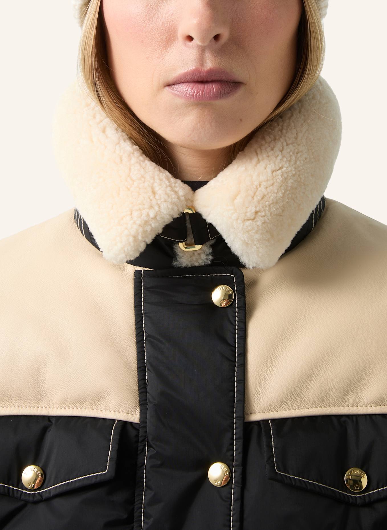 BOGNER Skijacke: SCHWARZ/ CREME