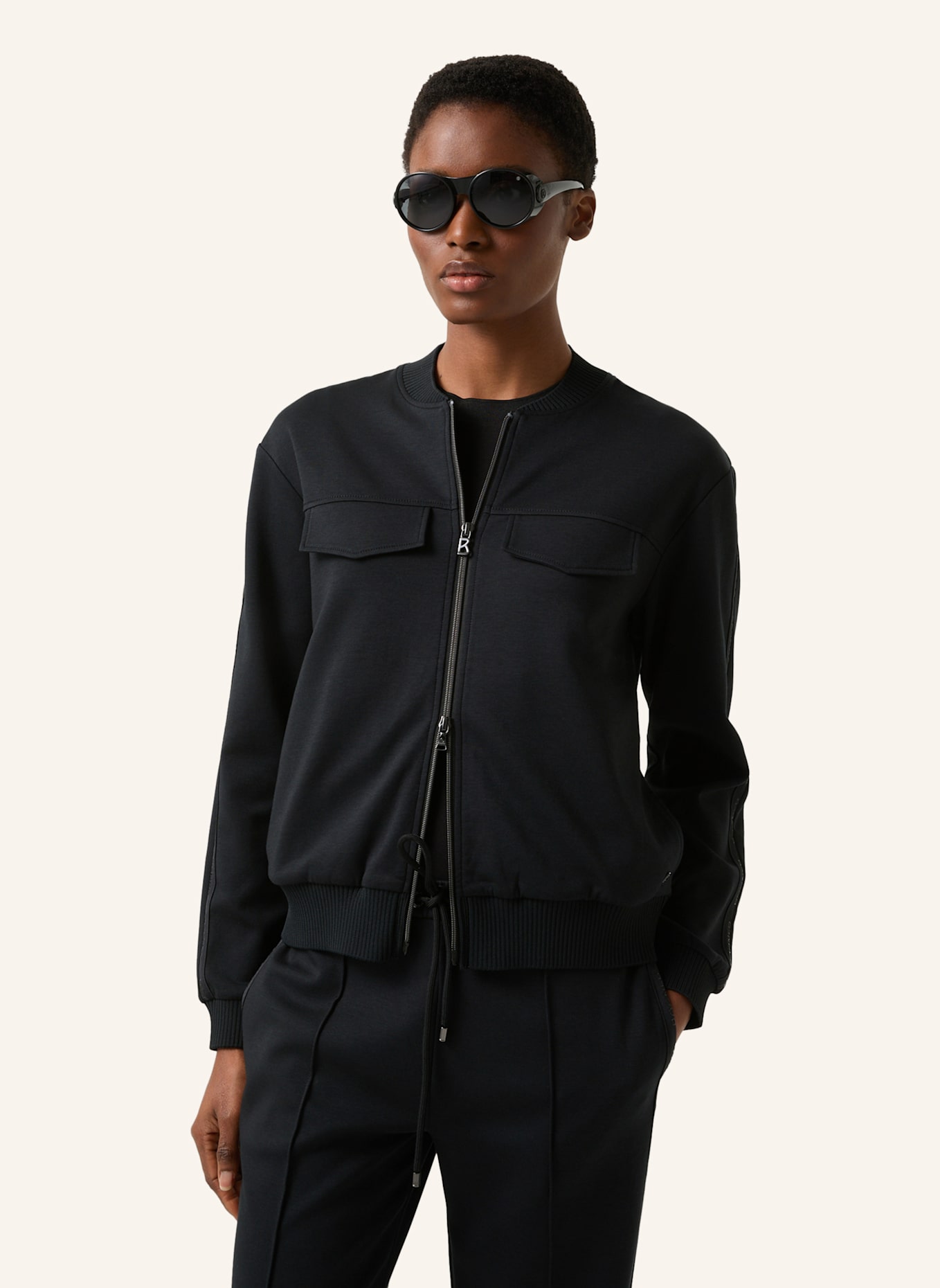 BOGNER Sweatjacke: SCHWARZ