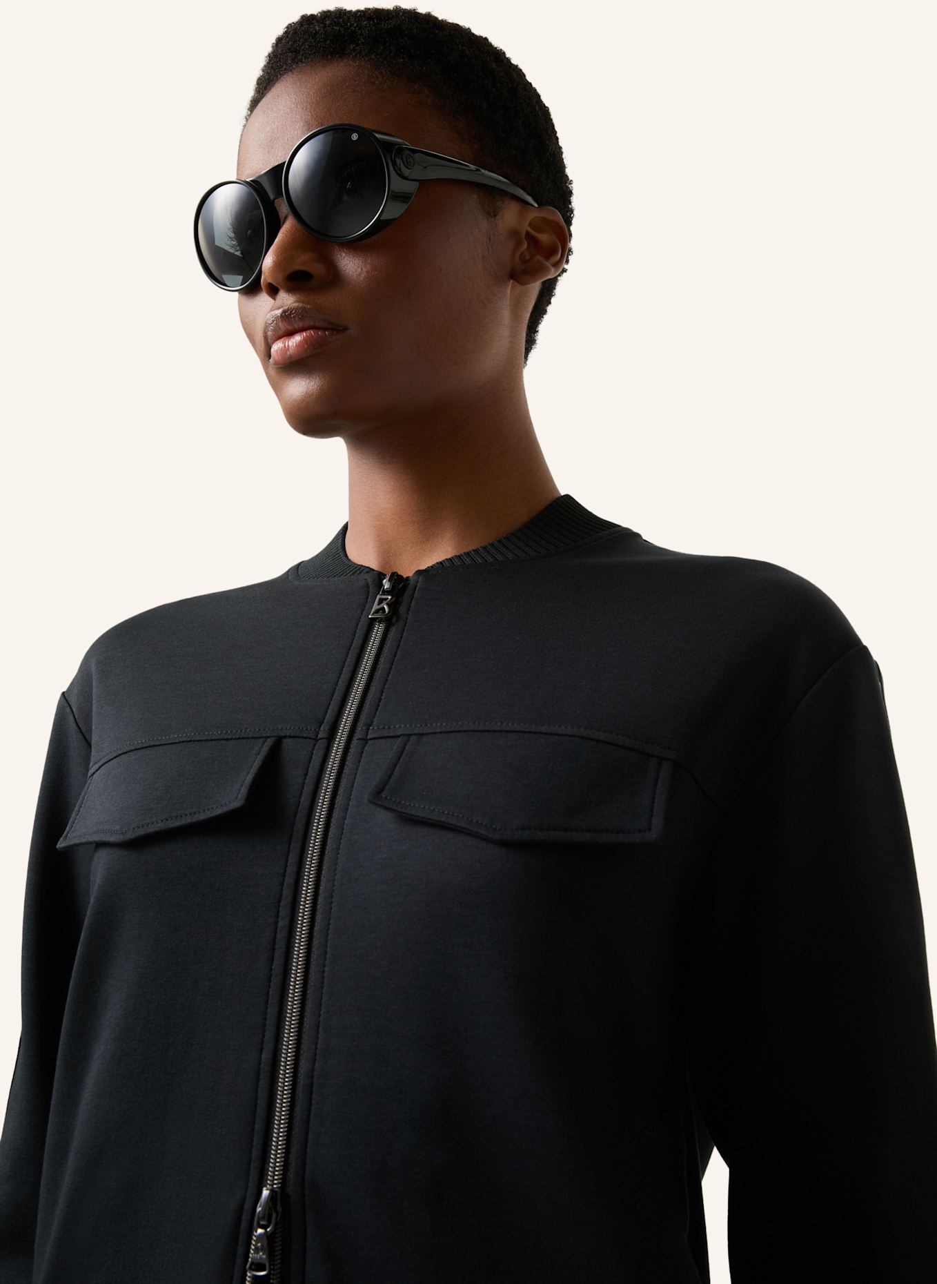 BOGNER Sweatjacke: SCHWARZ