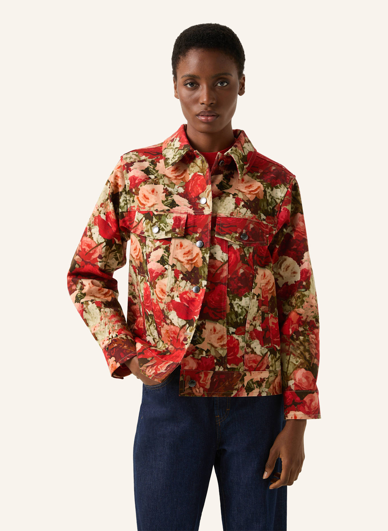 BOGNER Übergangsjacke: ROT/ GRÜN