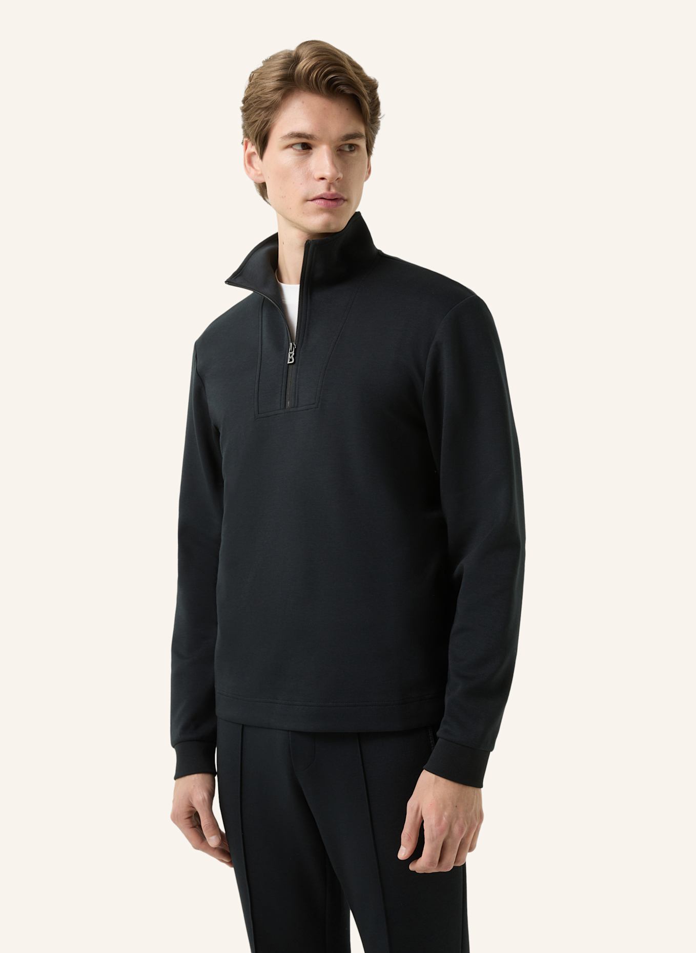 BOGNER Sweatshirt: SCHWARZ