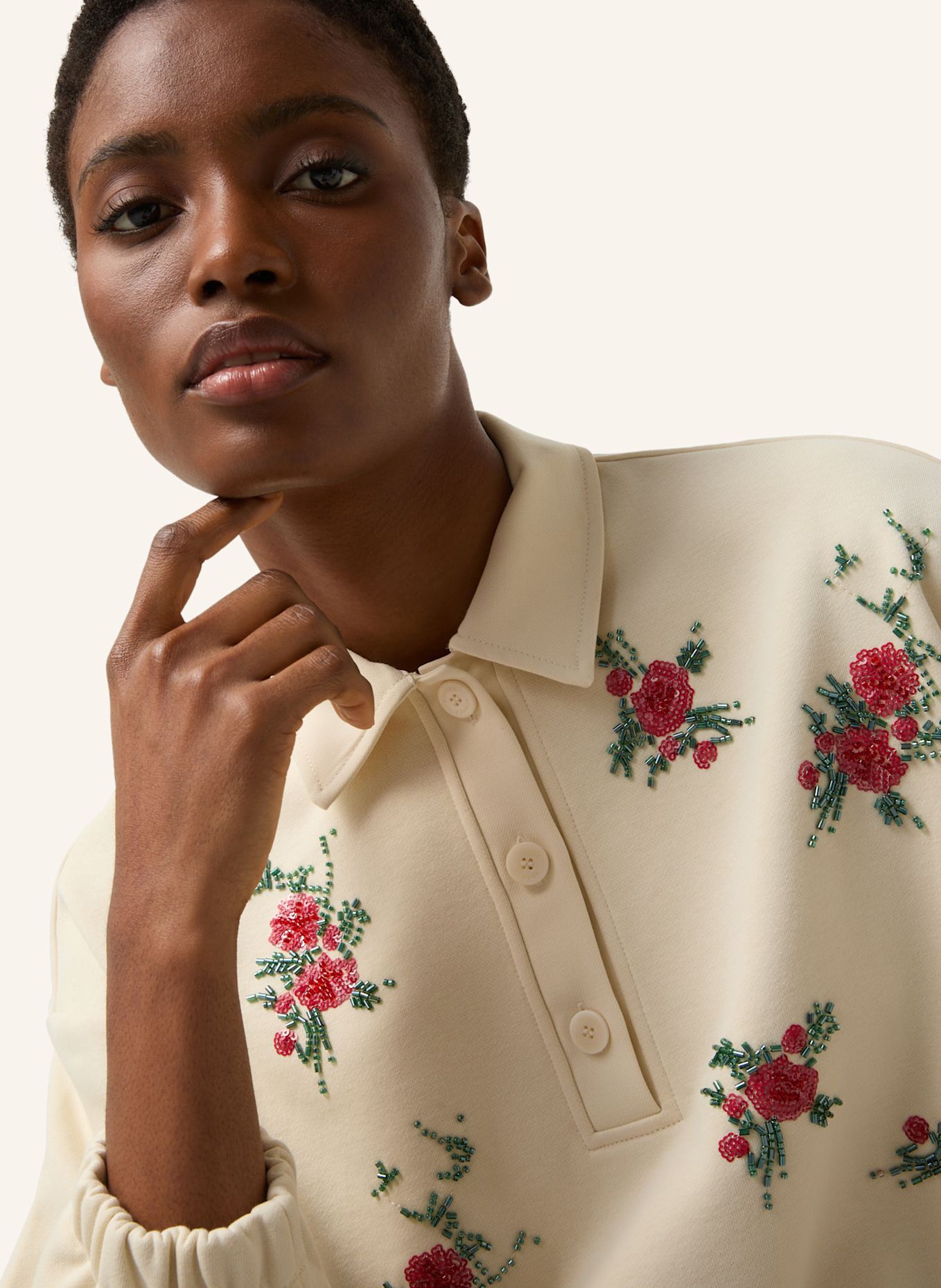 BOGNER Sweatshirt: BEIGE