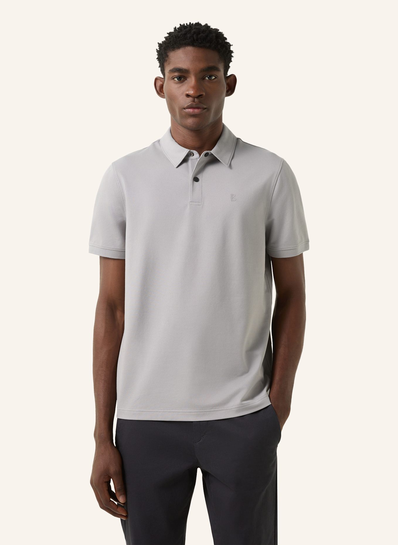 BOGNER Piqué-Poloshirt TIMO Regular Fit: GRAU
