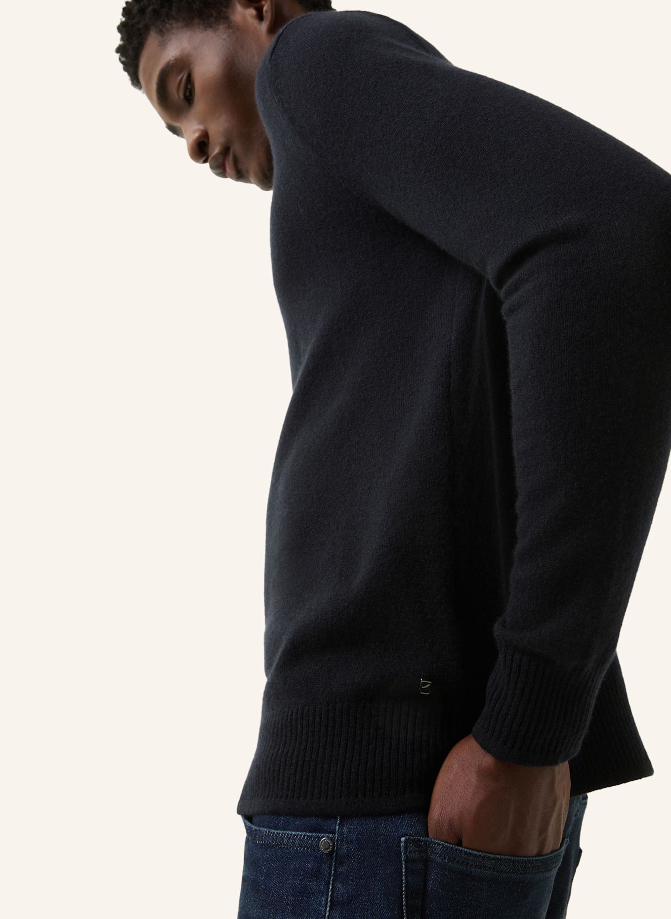 BOGNER Cashmere-Pullover BRENDON: DUNKELBLAU